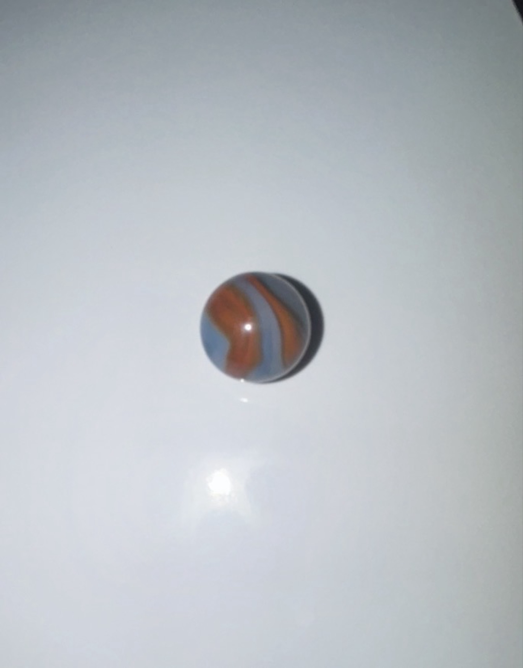 Blue & Orange Swirl by Alley Agate