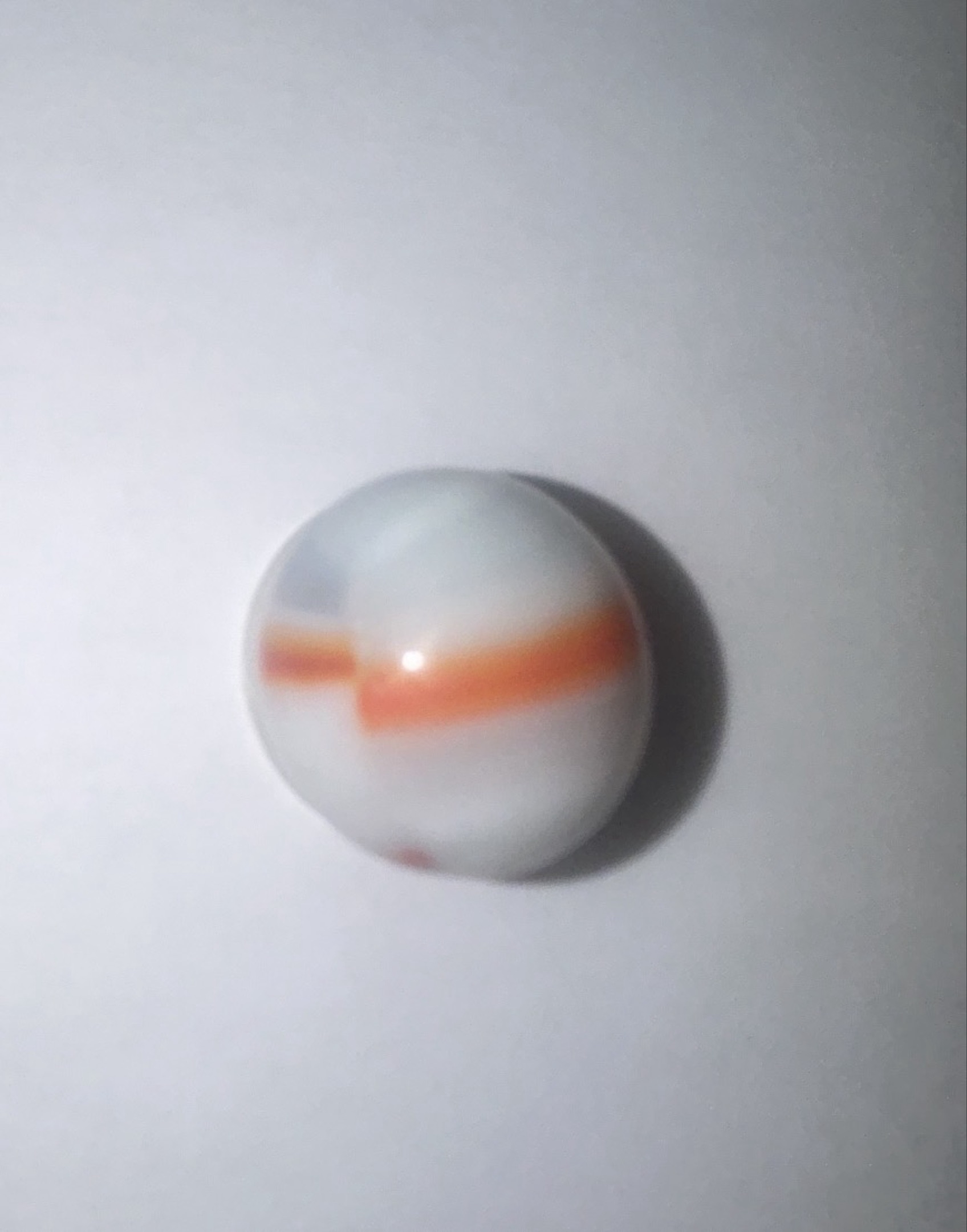 Orange on White by Akro Agate Company
