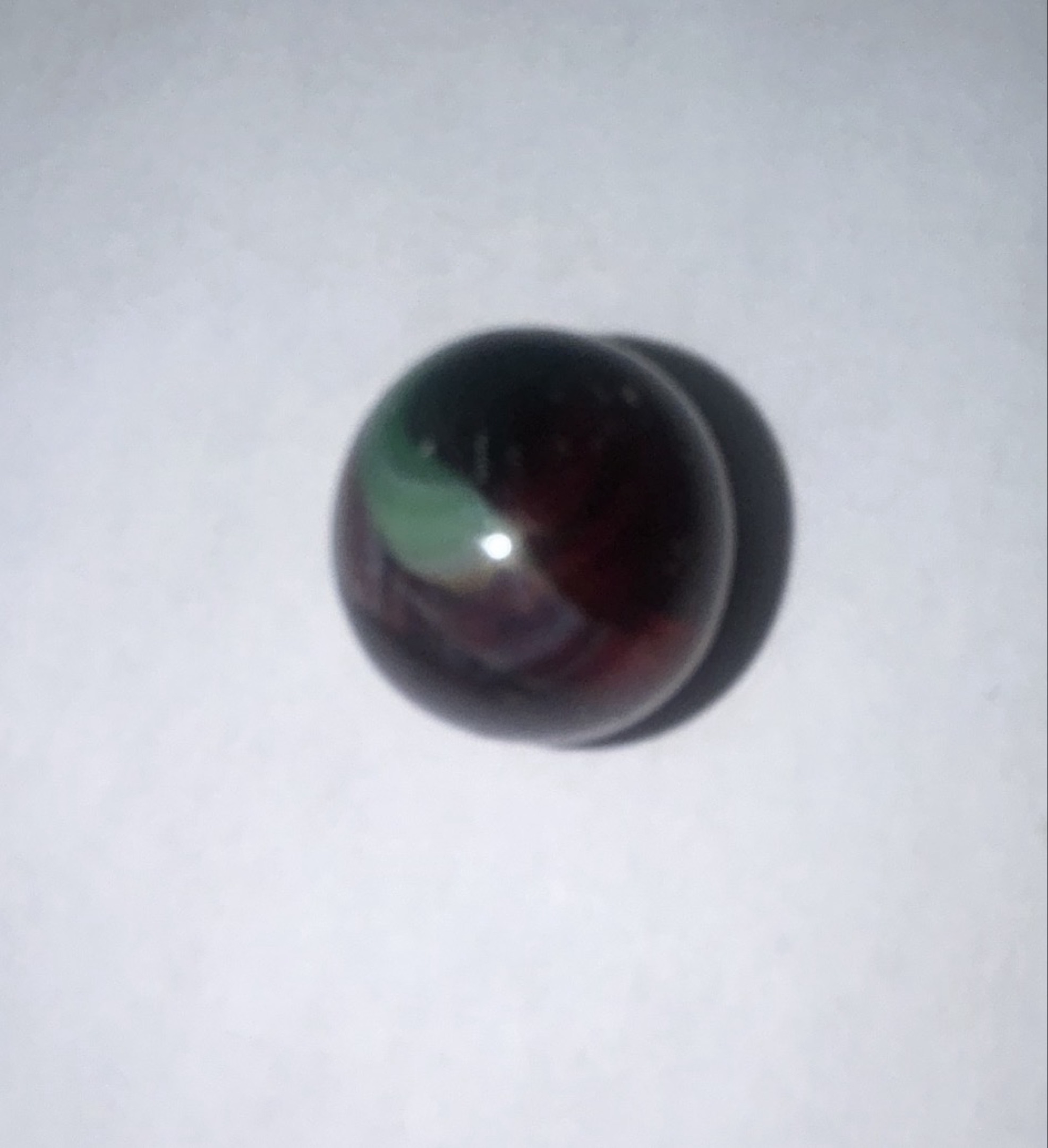 Green/Black Swirl by Peltier Glass Co.