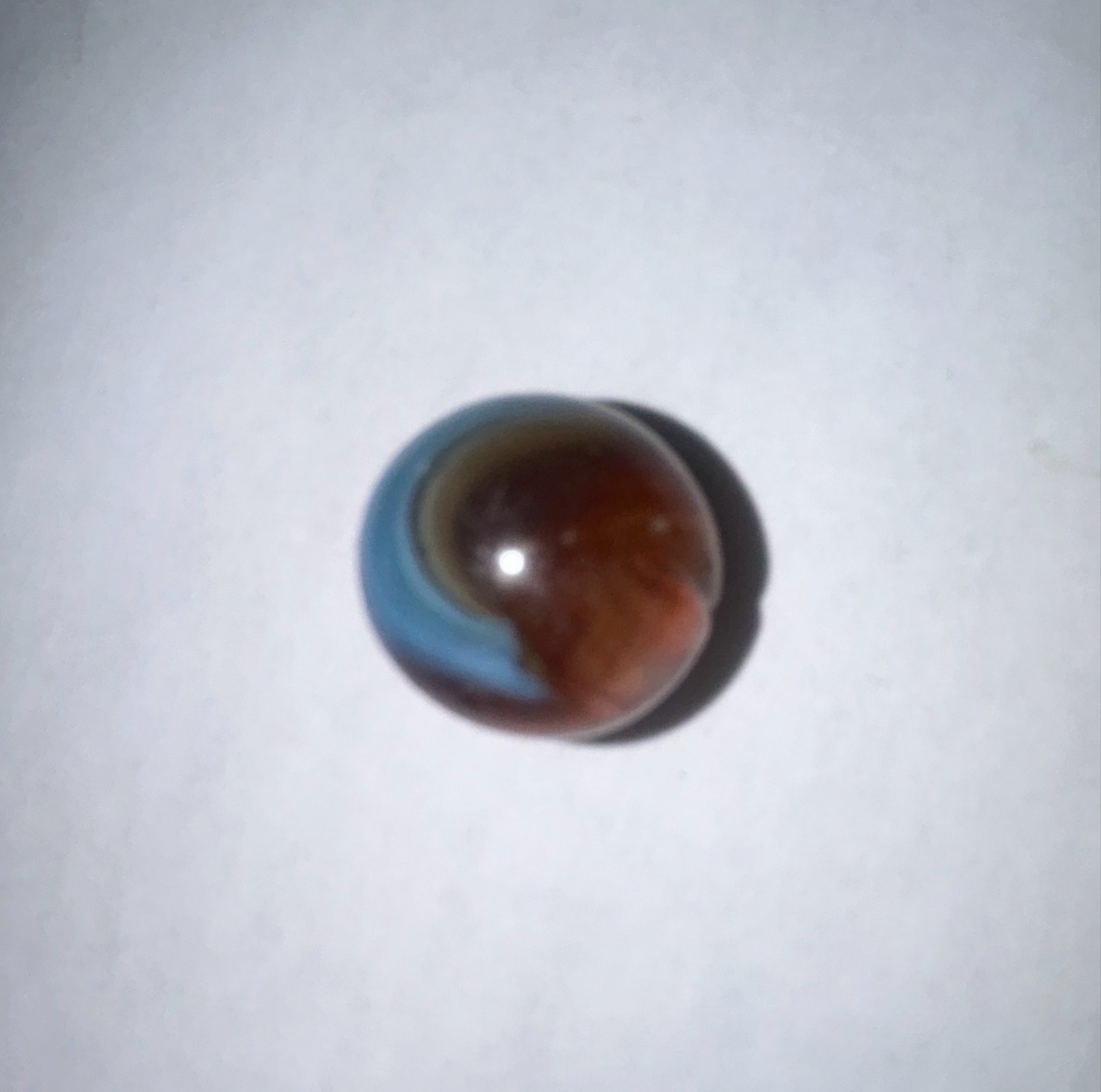 Brown and Blue Sunburst by Master Marble Company