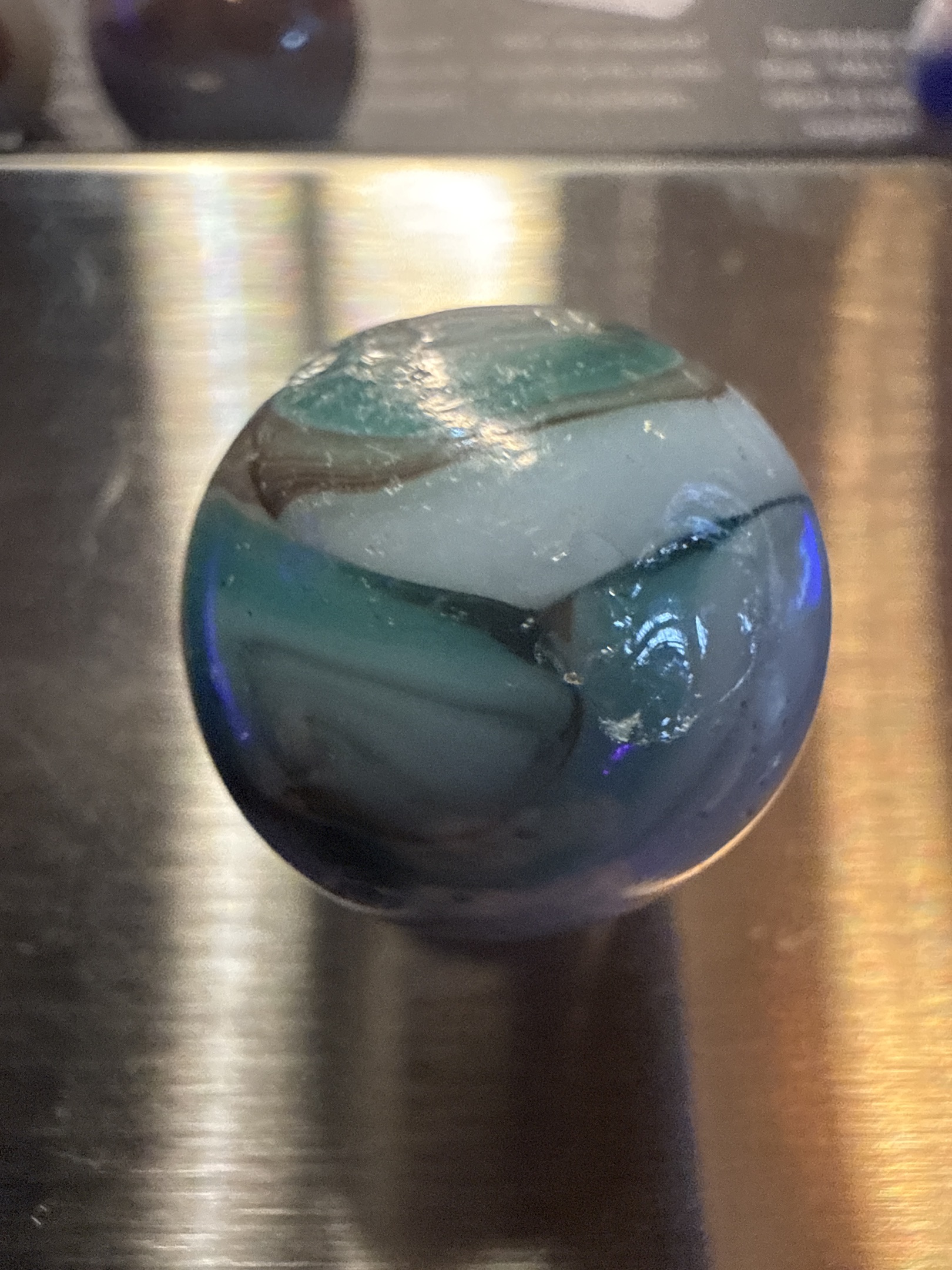 Moss Agate by Akro Agate Company, identification view