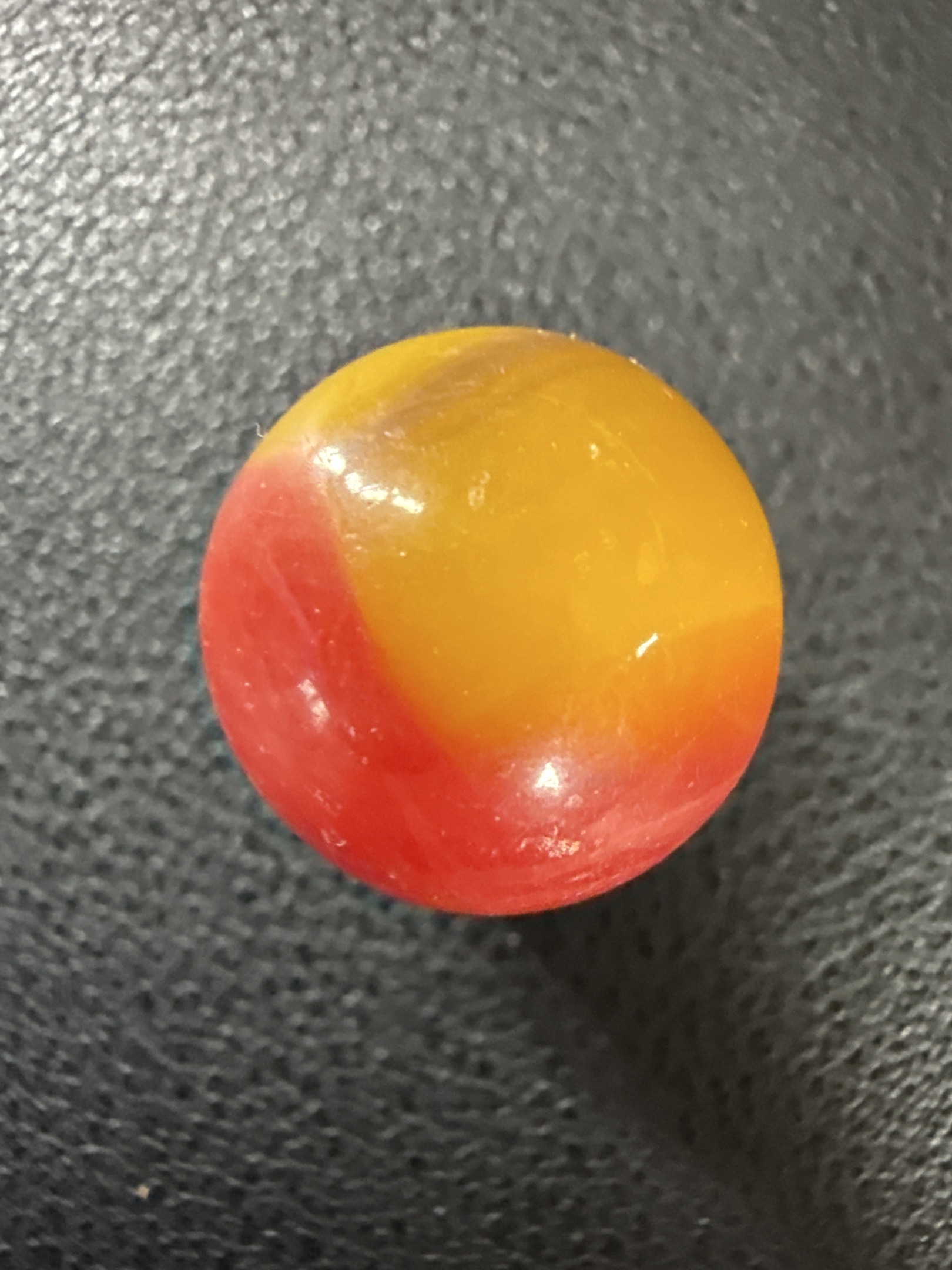 Red and Yellow by Vitro Agate Company, identification view