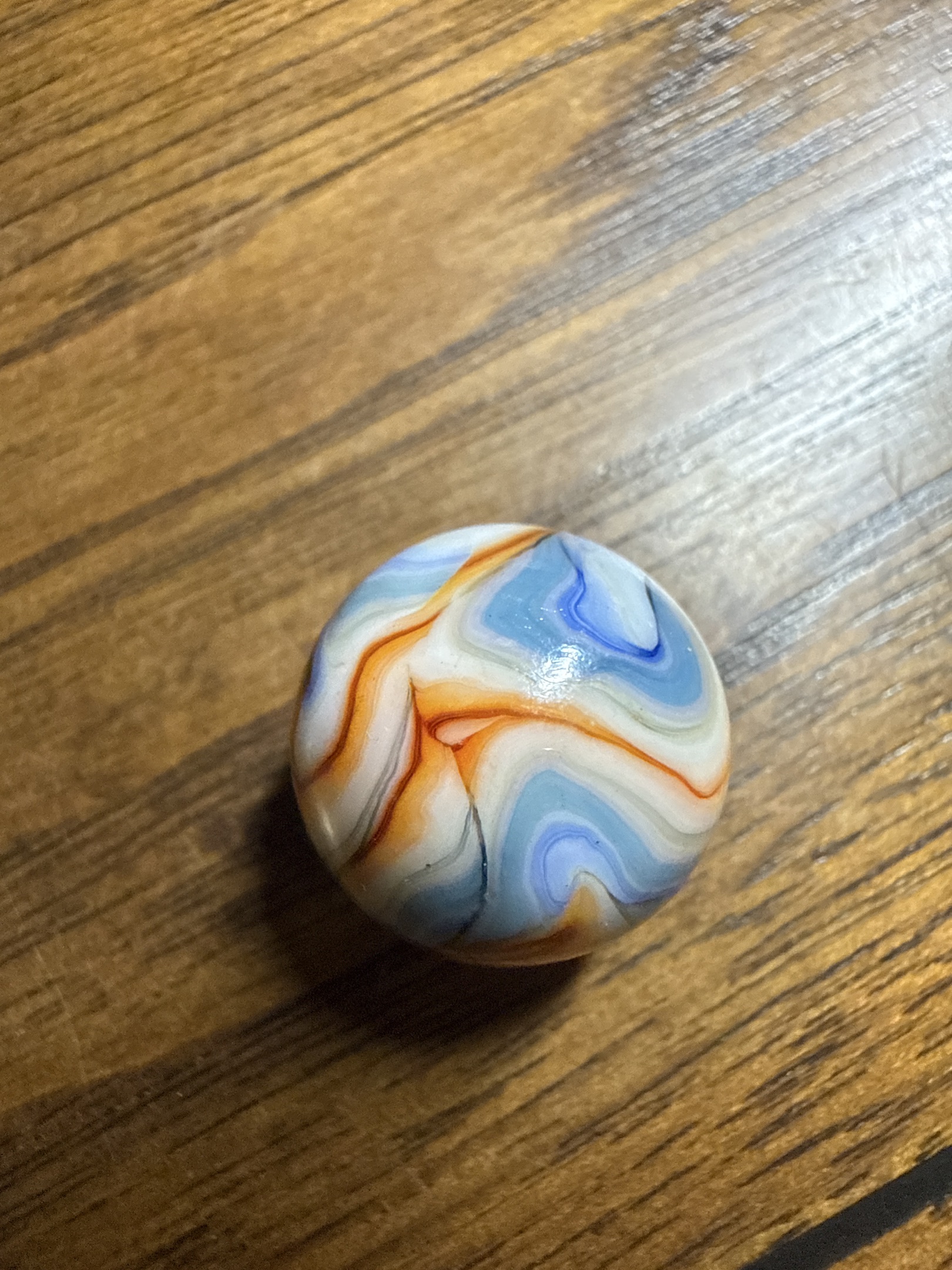 Tri-Color Swirl (Popeye Colors) by Akro Agate