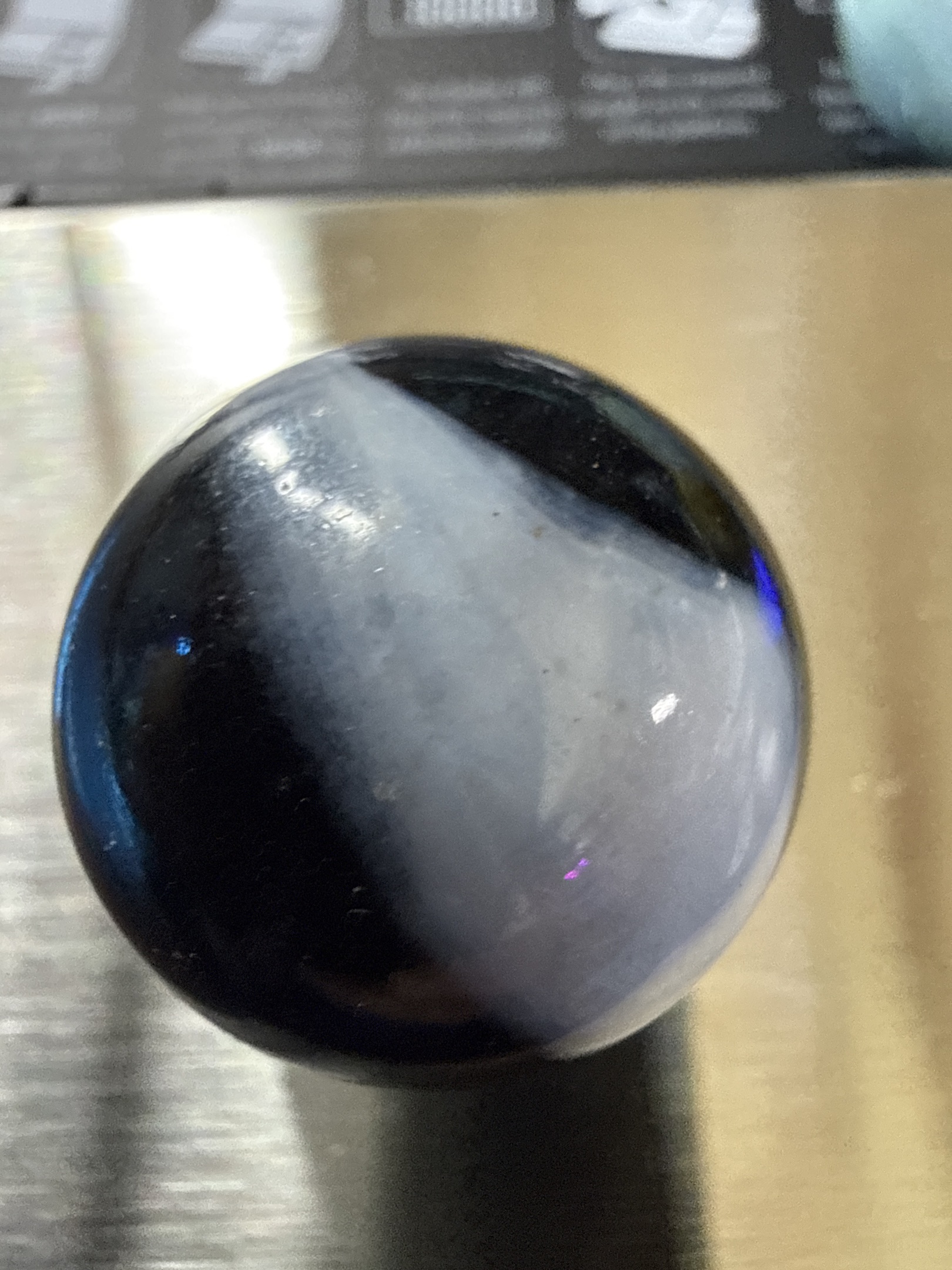 Black Slag (Amethyst Base) by Akro Agate Company
