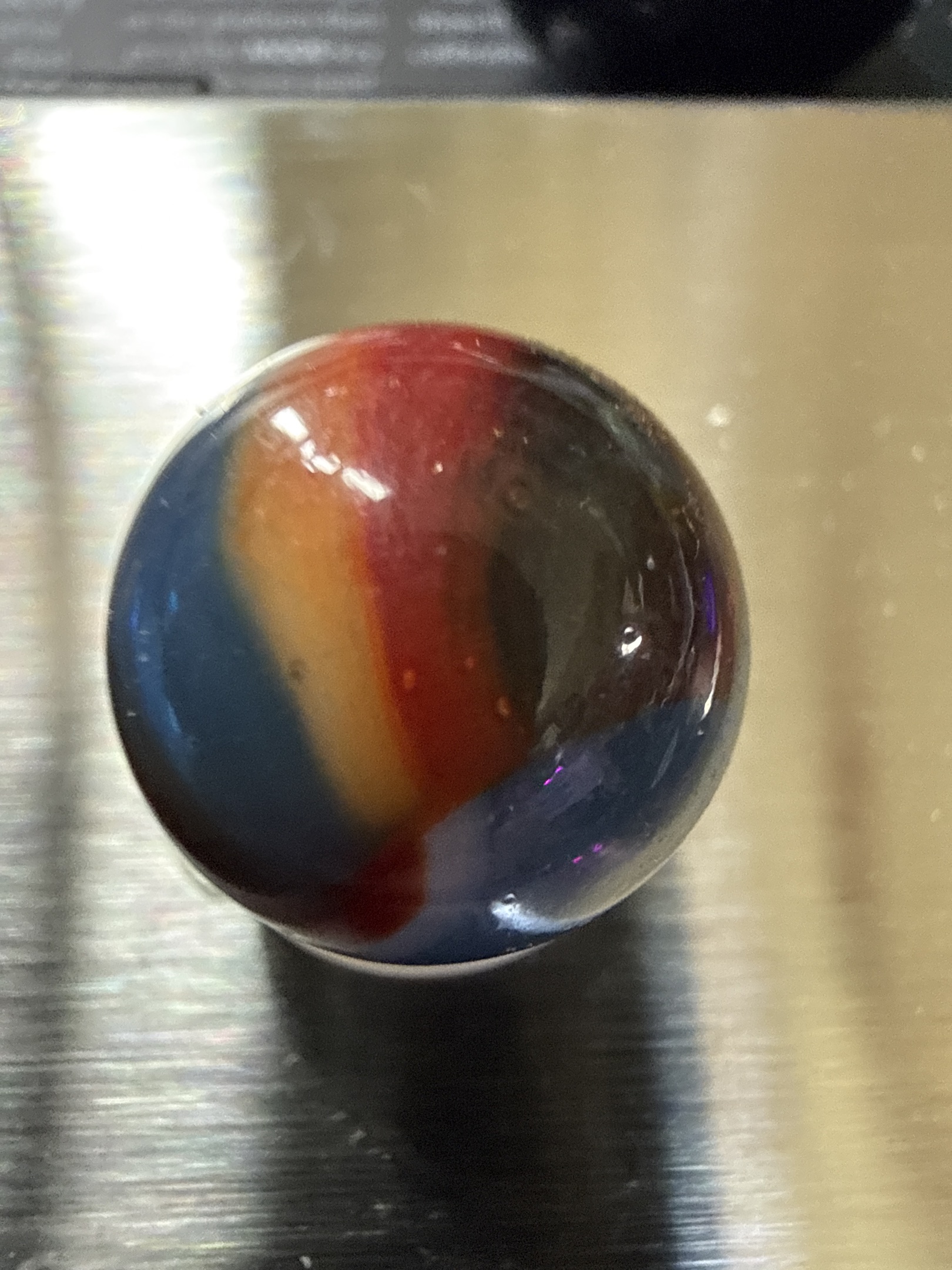Superman Tri-Lite by Vitro Agate Company, identification view