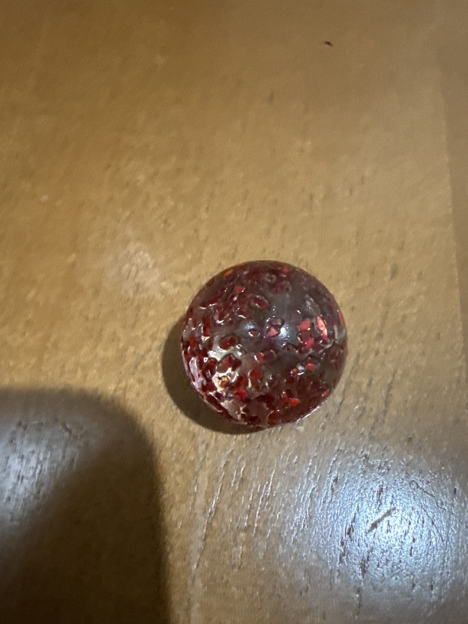 Red Confetti by Vacor de Mexico (Mega Marbles), identification view