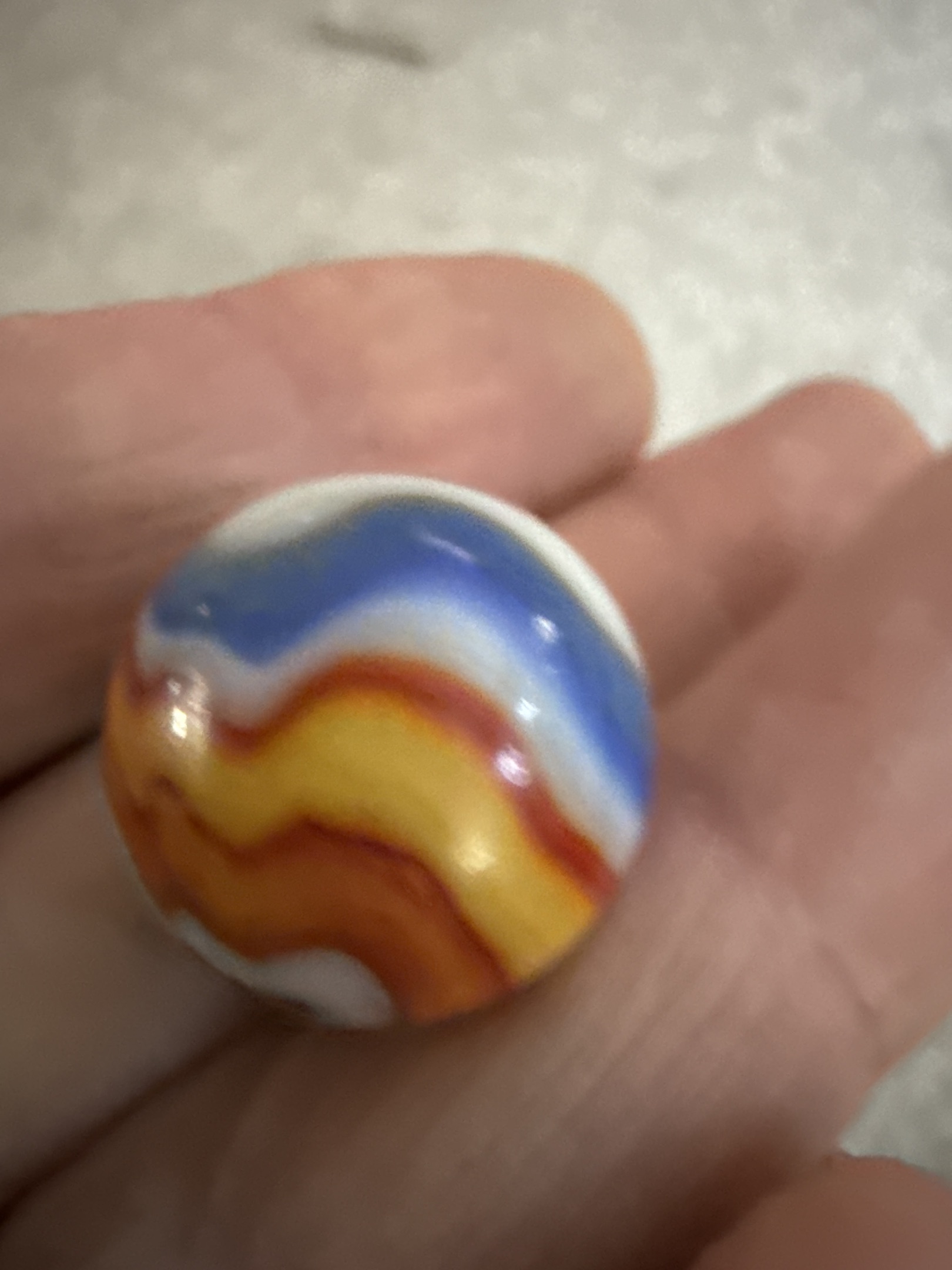 Popeye (Shooter) by Akro Agate Company, identification view