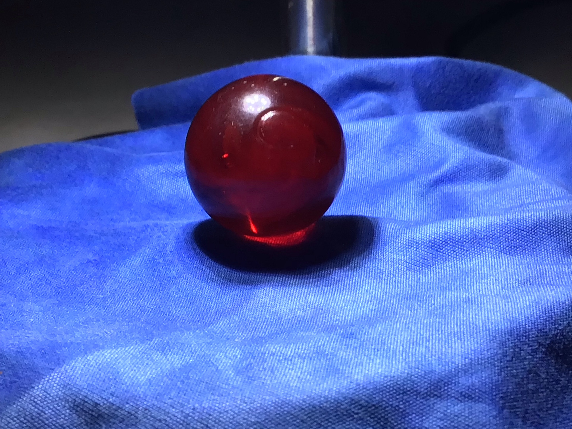 Red Clearie by Akro Agate Company