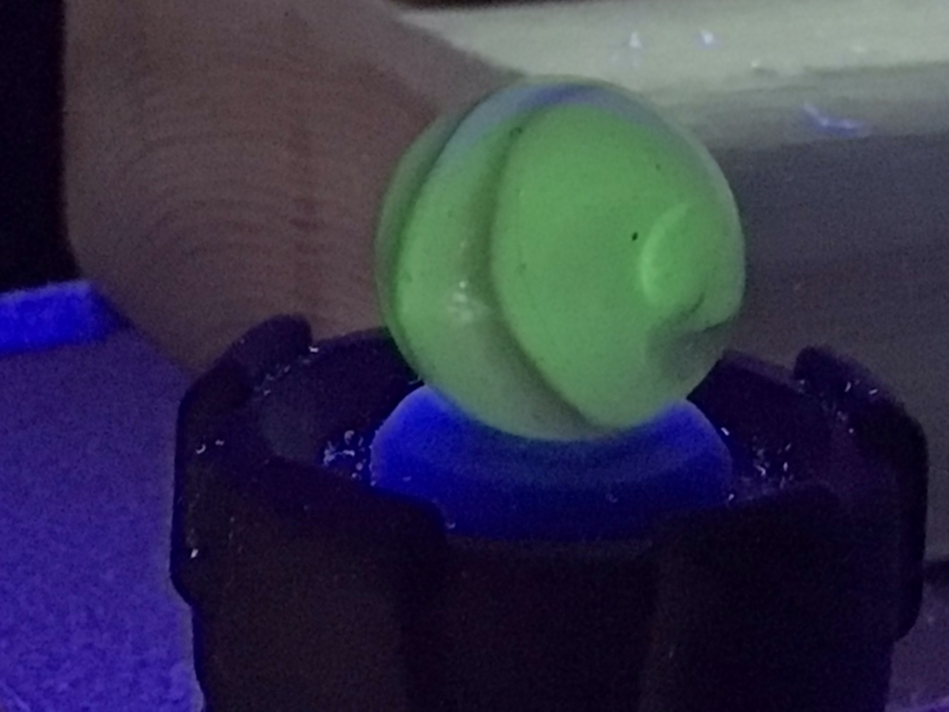 Uranium Swirl (Vaseline) by Akro Agate Company