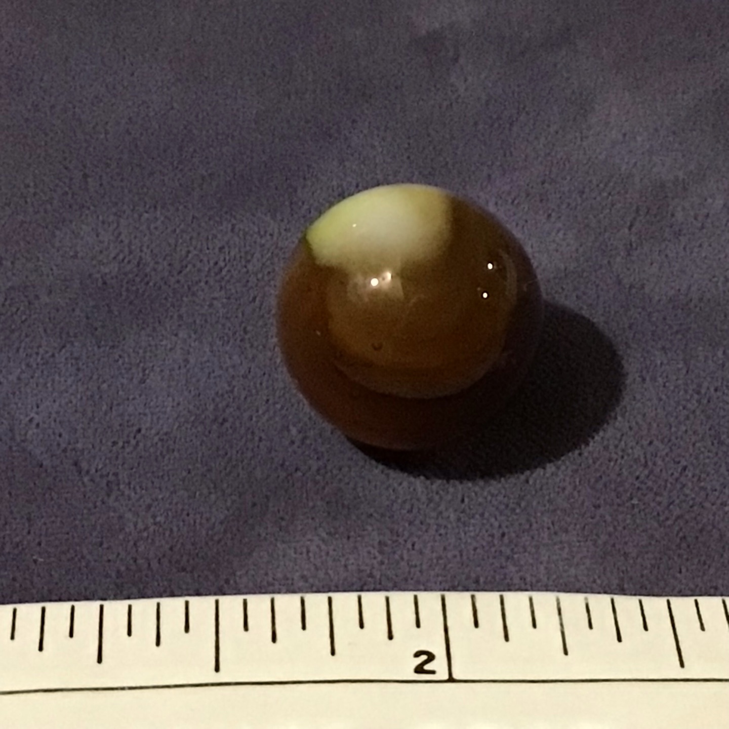 Amber Slag (Cadmium Glow) by Akro Agate Company