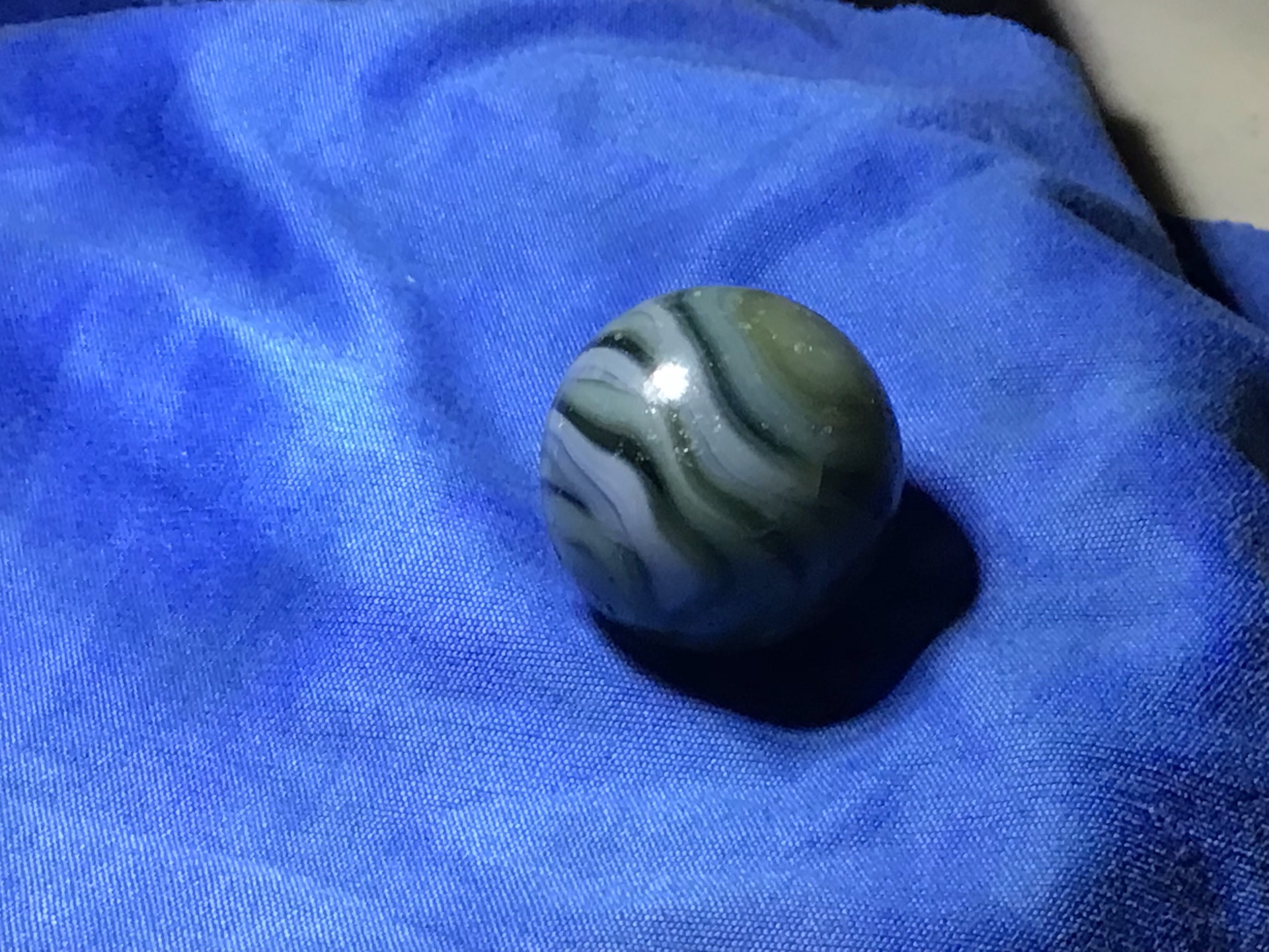 Green Moss Agate (Uranium) by Akro Agate Company