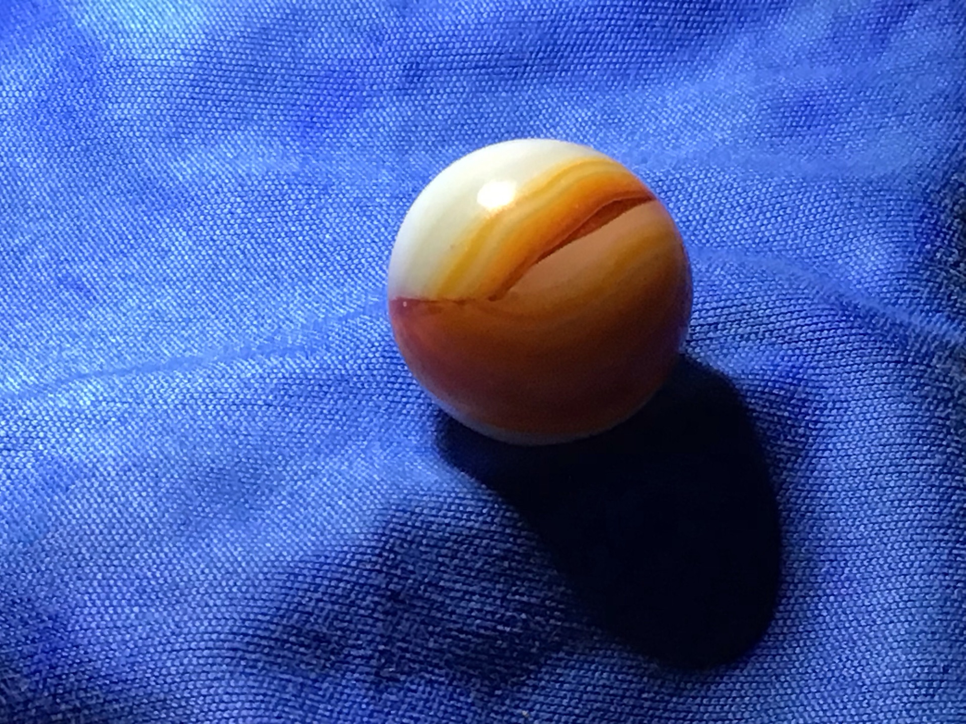 Orange Slag (Uranium Base) by Akro Agate Company