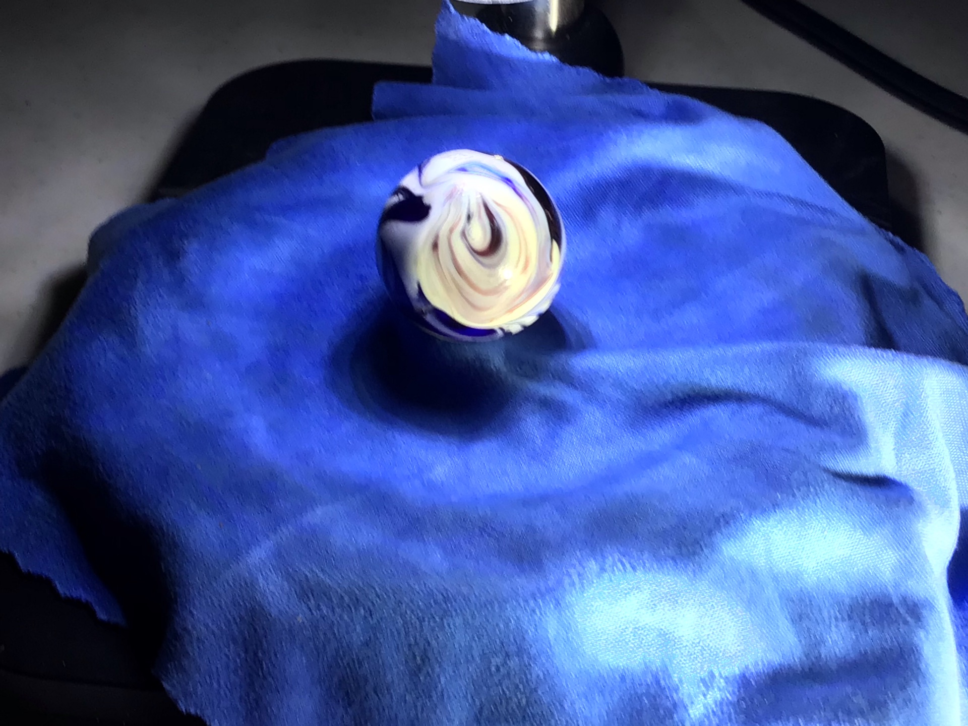 Blue and Oxblood Swirl by Christensen Agate Company