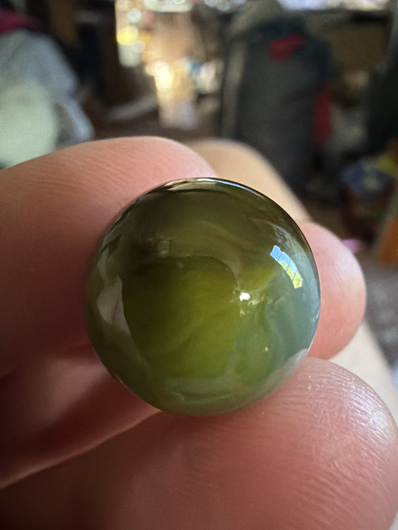 Green Slag by Akro Agate, identification view