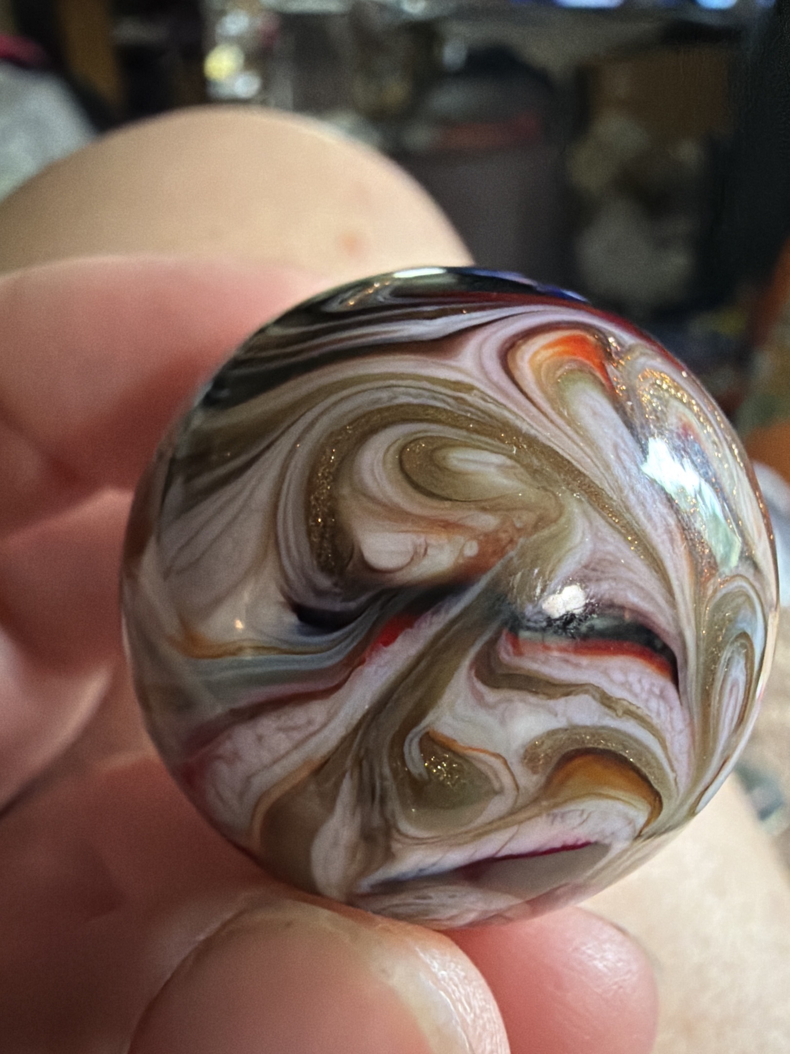 Gold Aventurine Swirl by Contemporary Artist, identification view