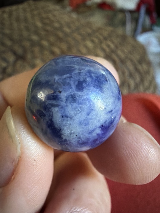 Blue Sodalite by Contemporary Lapidary, identification view