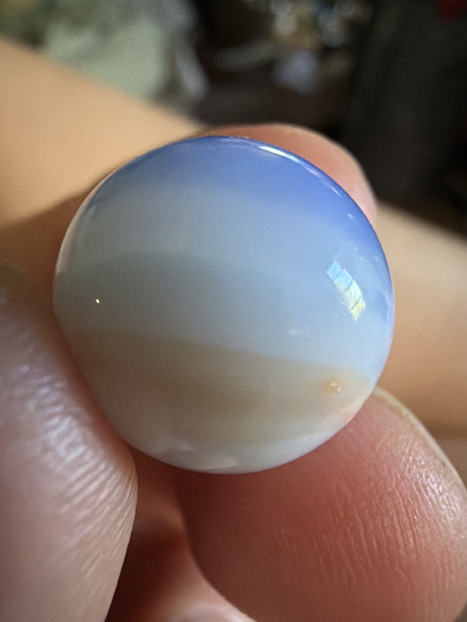 Blue Opal by Akro Agate, identification view