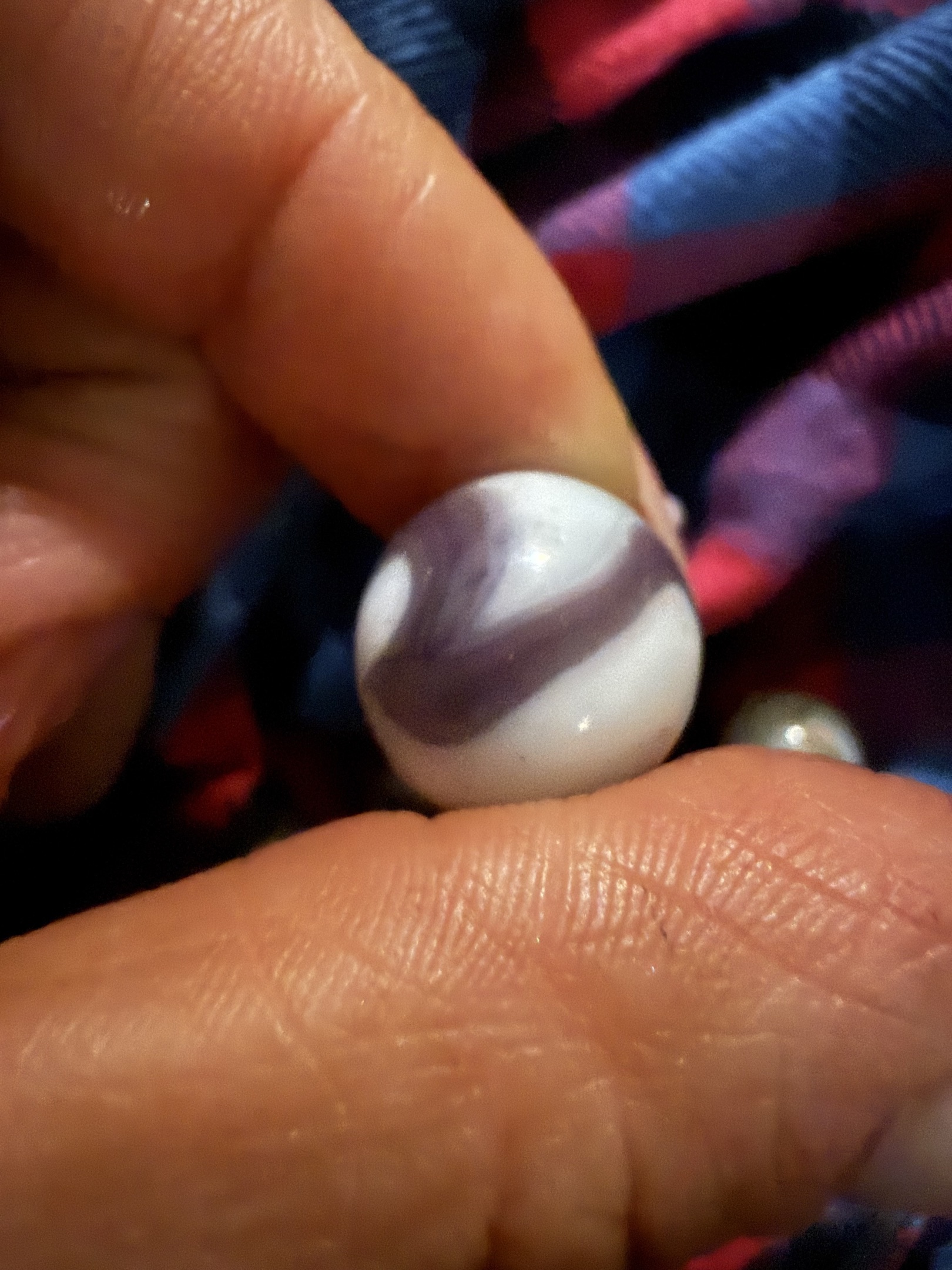 Purple and White Swirl by Alley Agate
