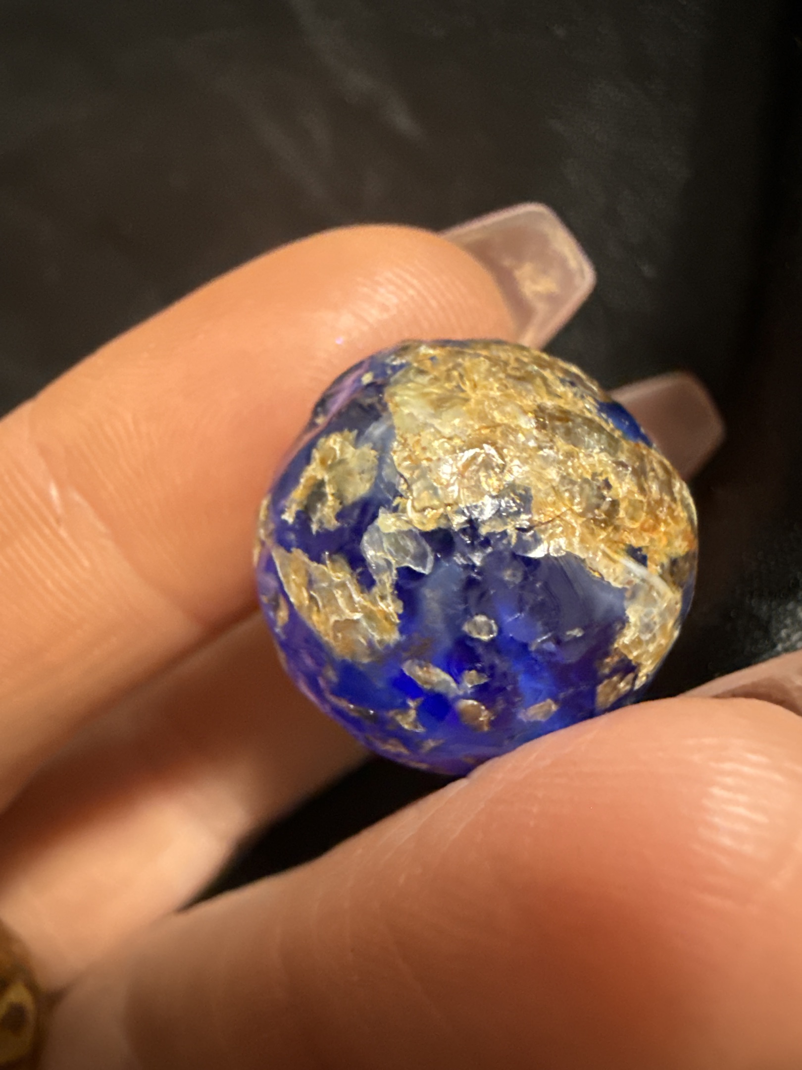 Cobalt Blue Mica Swirl by German Handmade