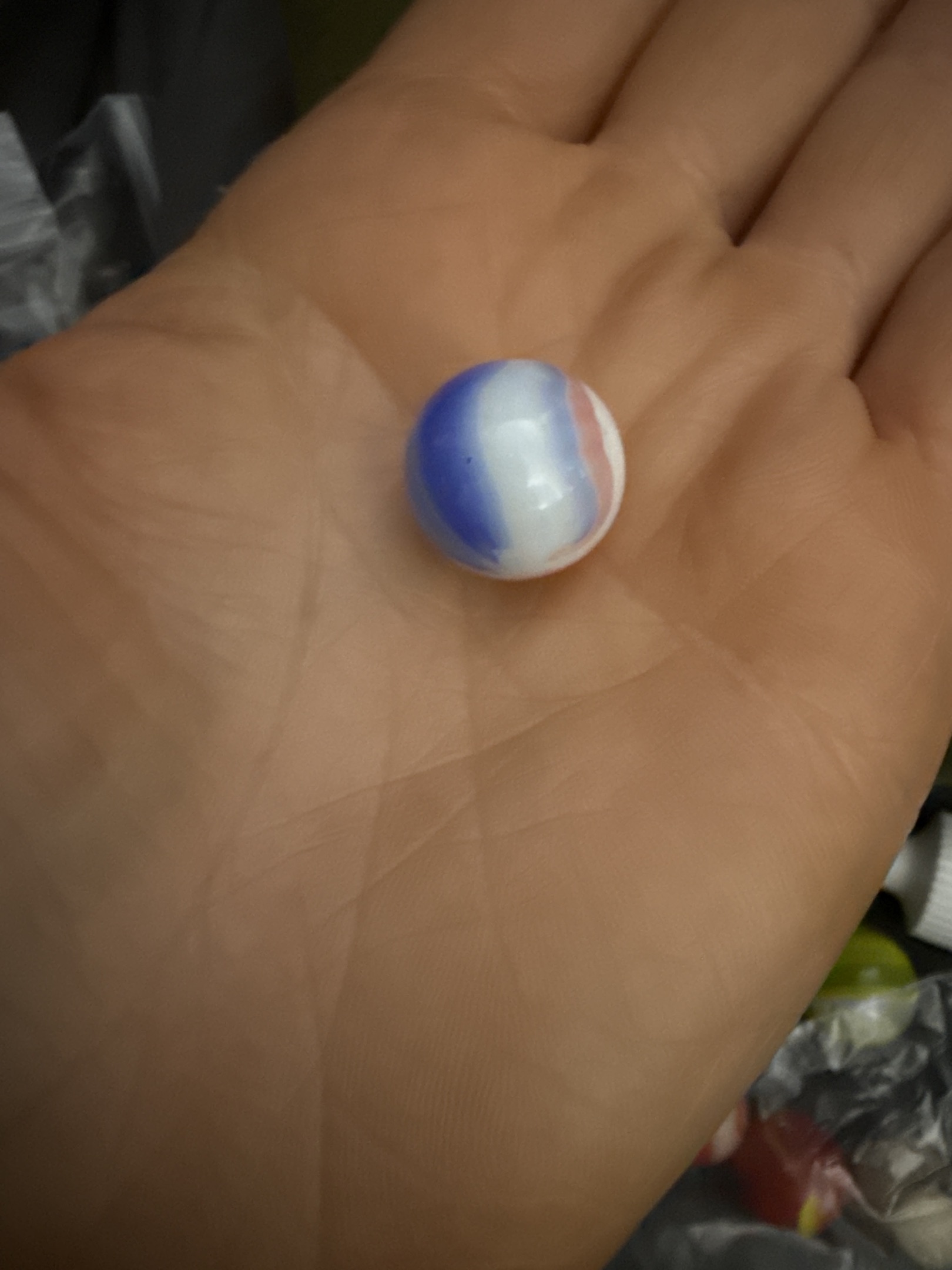 Red, White, and Blue by Vitro Agate Company