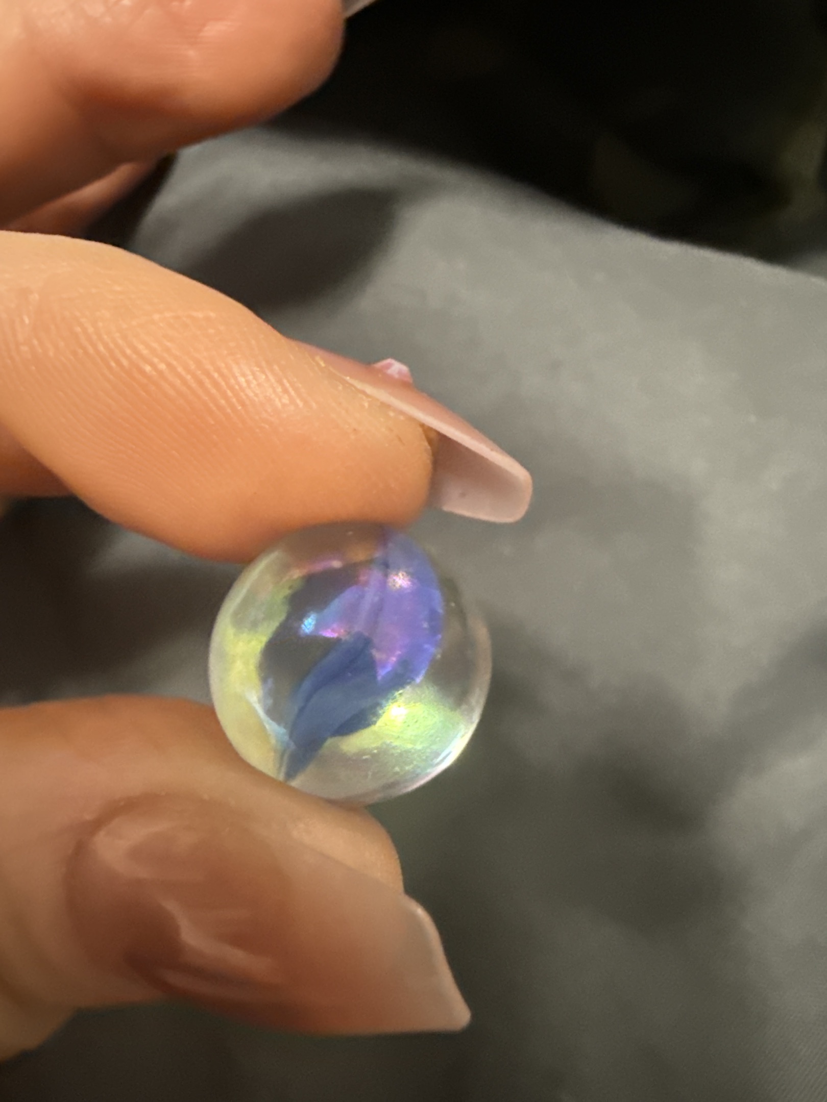 Blue Jay (Iridescent/Lustered) by Vacor de Mexico (Mega Marbles)