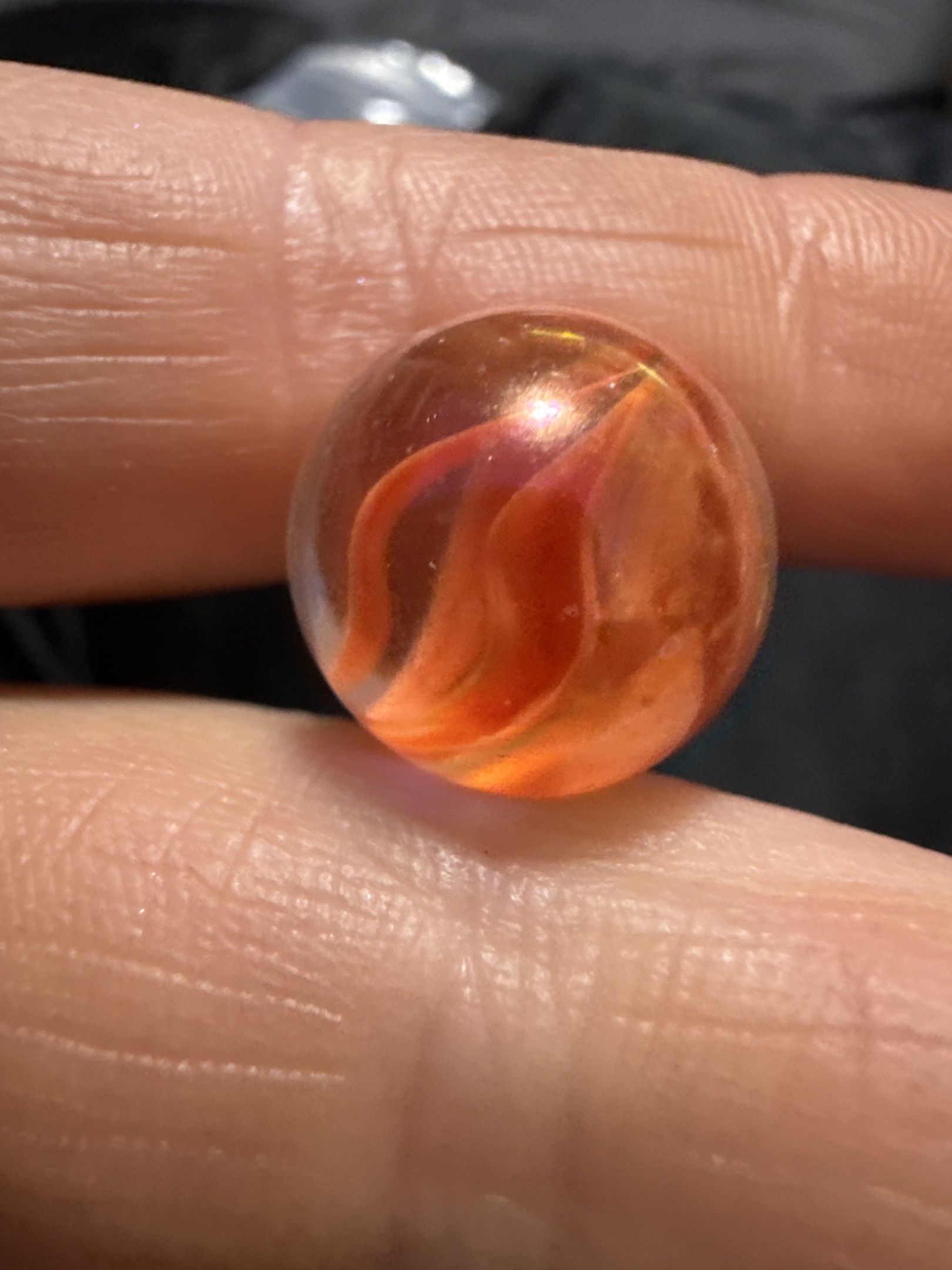 Orange Multi-Vane by Vitro Agate Company