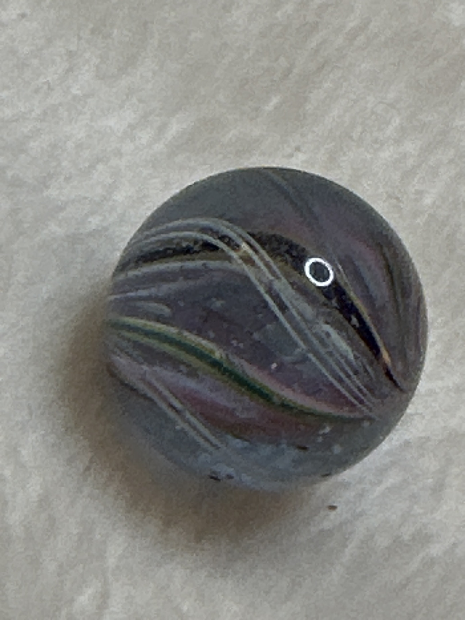 Ribbon Swirl (Dark Base) by Unknown German Glassblowers