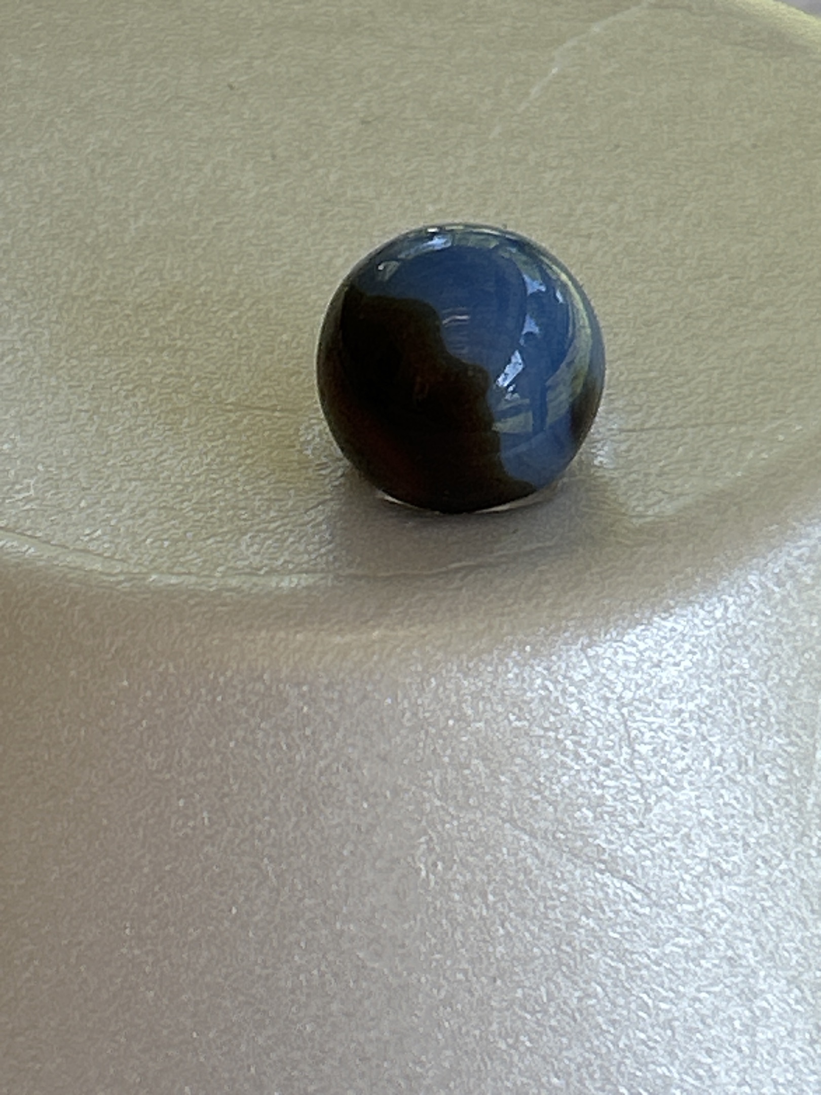 Blue and Brown Swirl by Alley Agate, identification view