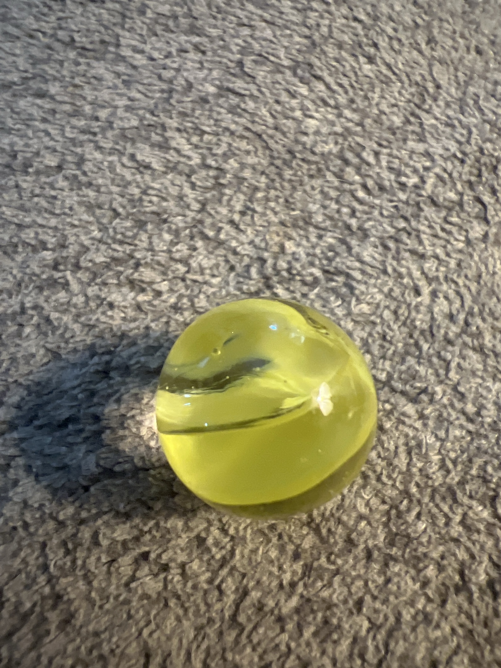 Ribbon Cat's Eye (Yellow & White) by Vitro Agate Company