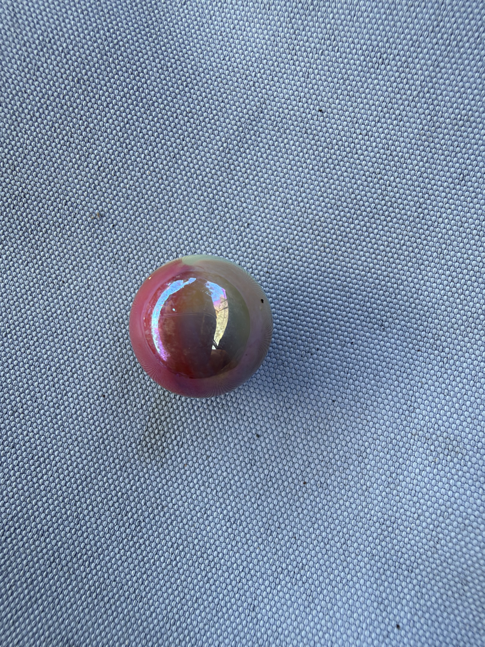 Carnelian Pink and White Onyx Special by Akro Agate, identification view