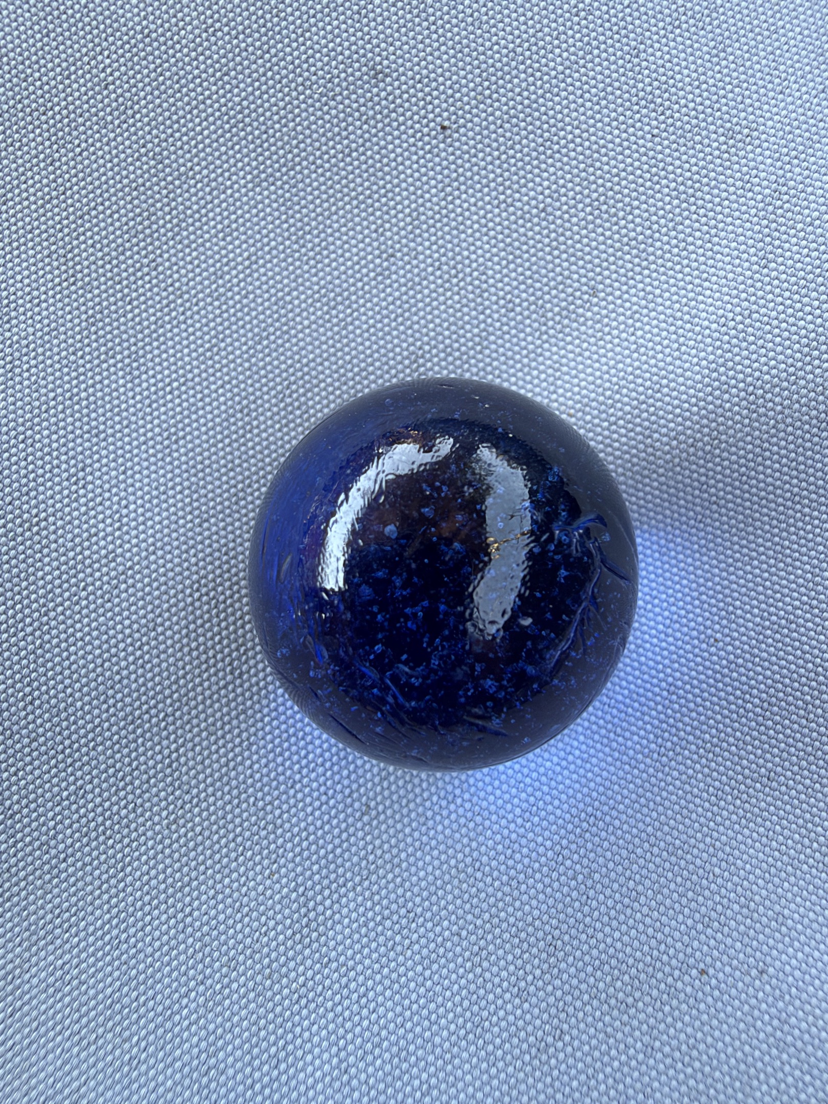 Blue Shooter Clearie by Vitro Agate, identification view