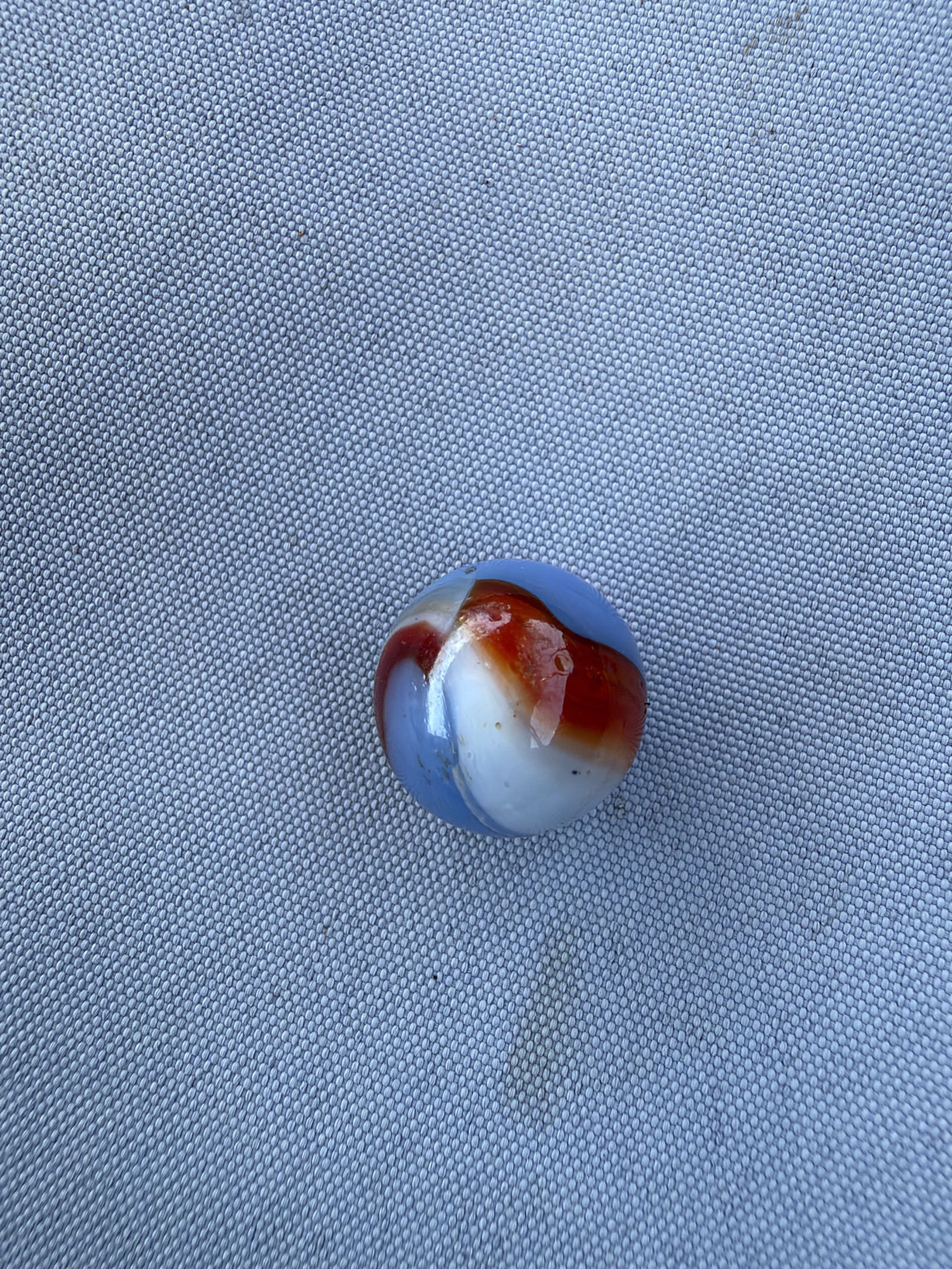 Special - Red White and Blue Patch by Akro Agate, identification view