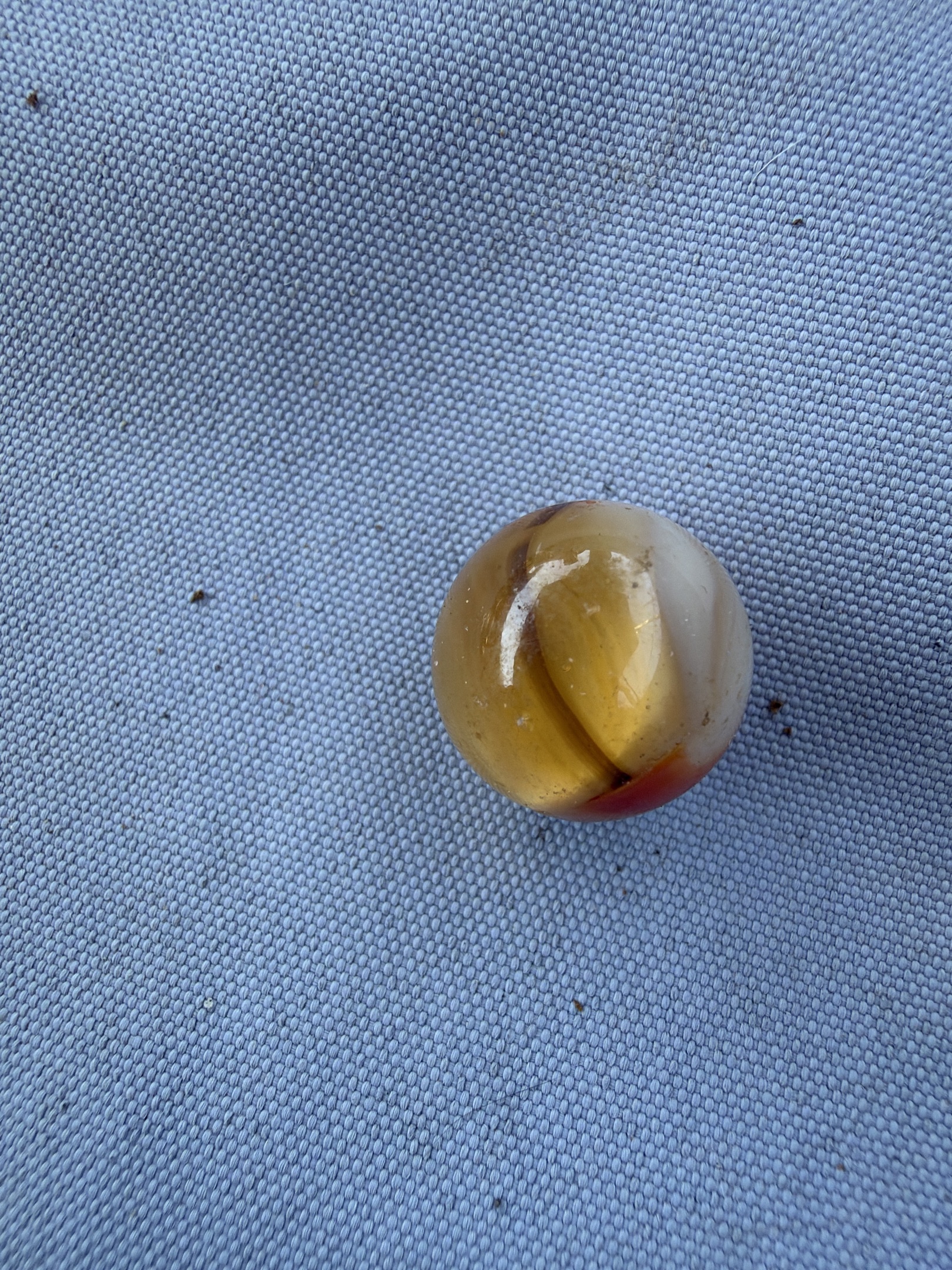 Carnelian Agate Stone Marble by German Handmade, identification view