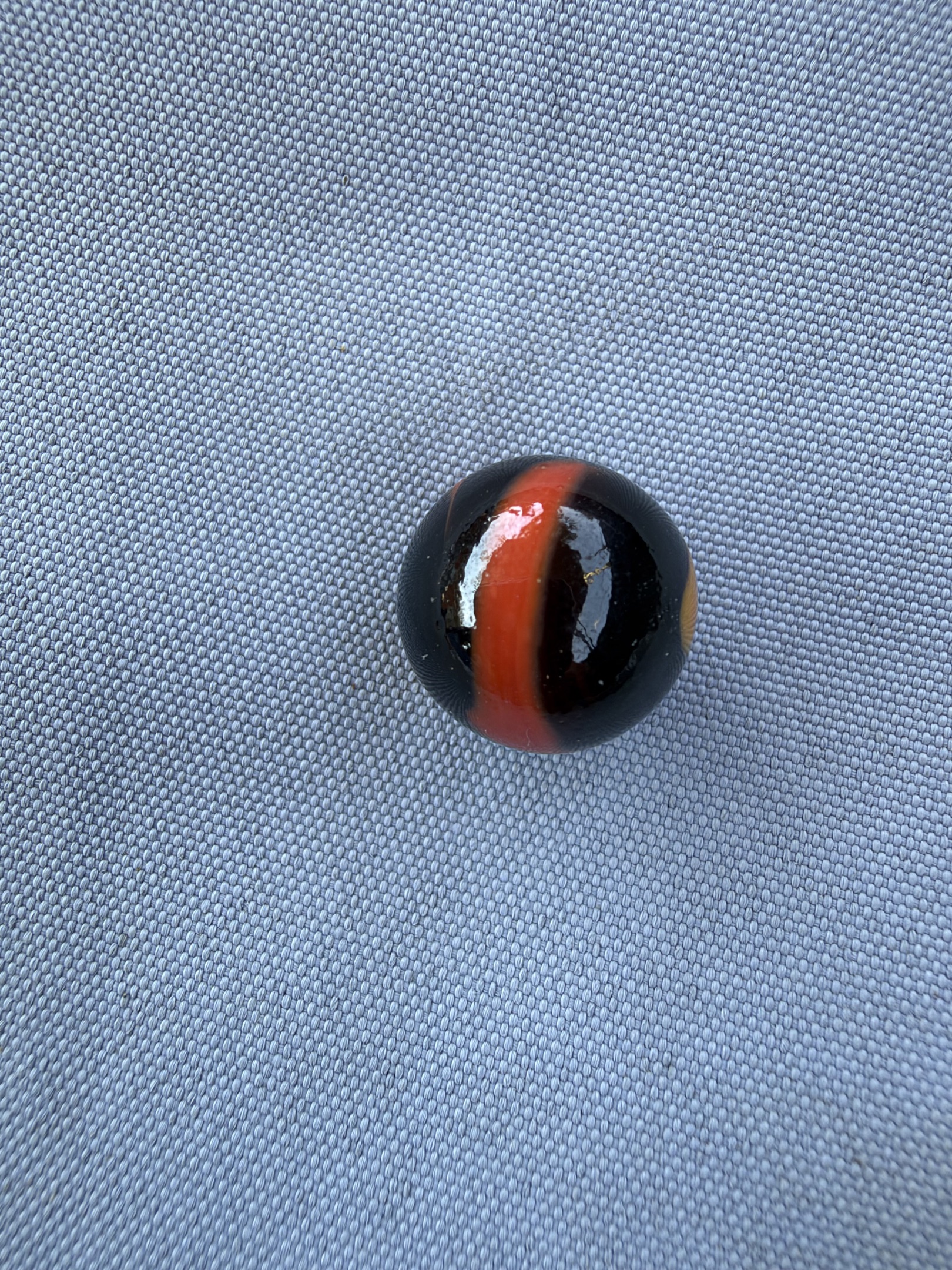 Black and Orange Corkscrew - Halloween Corkscrew by Akro Agate, identification view