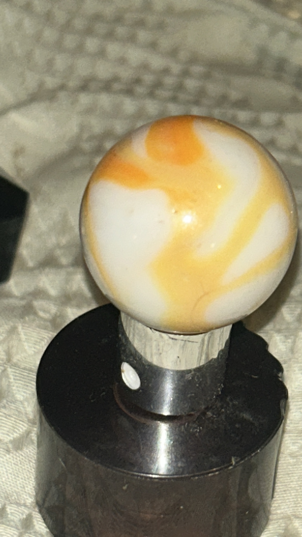 Orange Flame Swirl by Alley Agate, identification view
