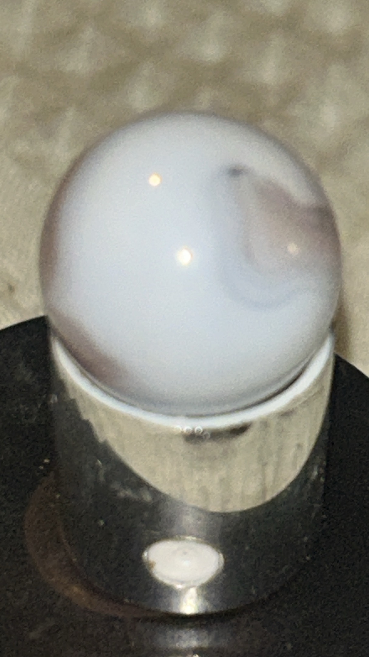 Lavender and White Swirl by Alley Agate, identification view