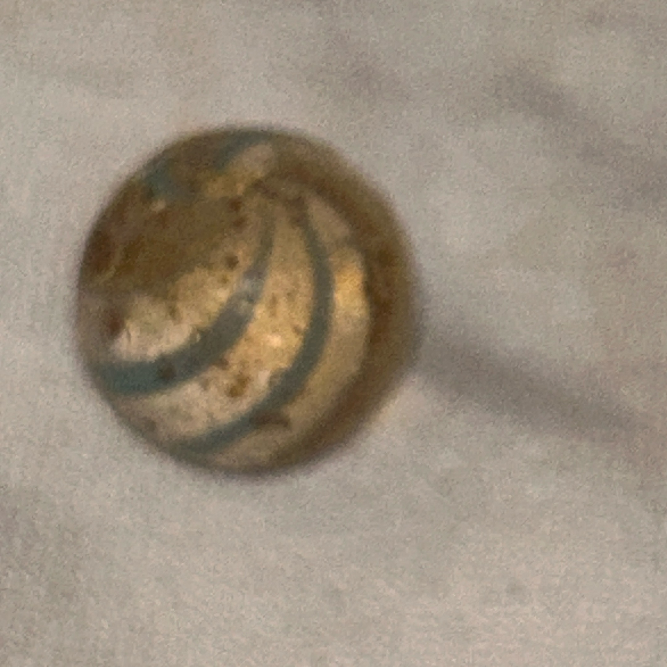 Amber and Blue Swirl by Christensen Agate Company, identification view