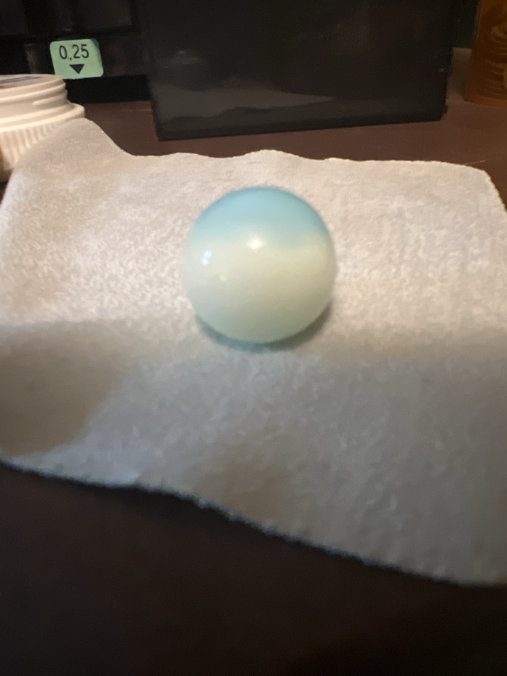 All-Blue (White Base) by Vitro Agate Company