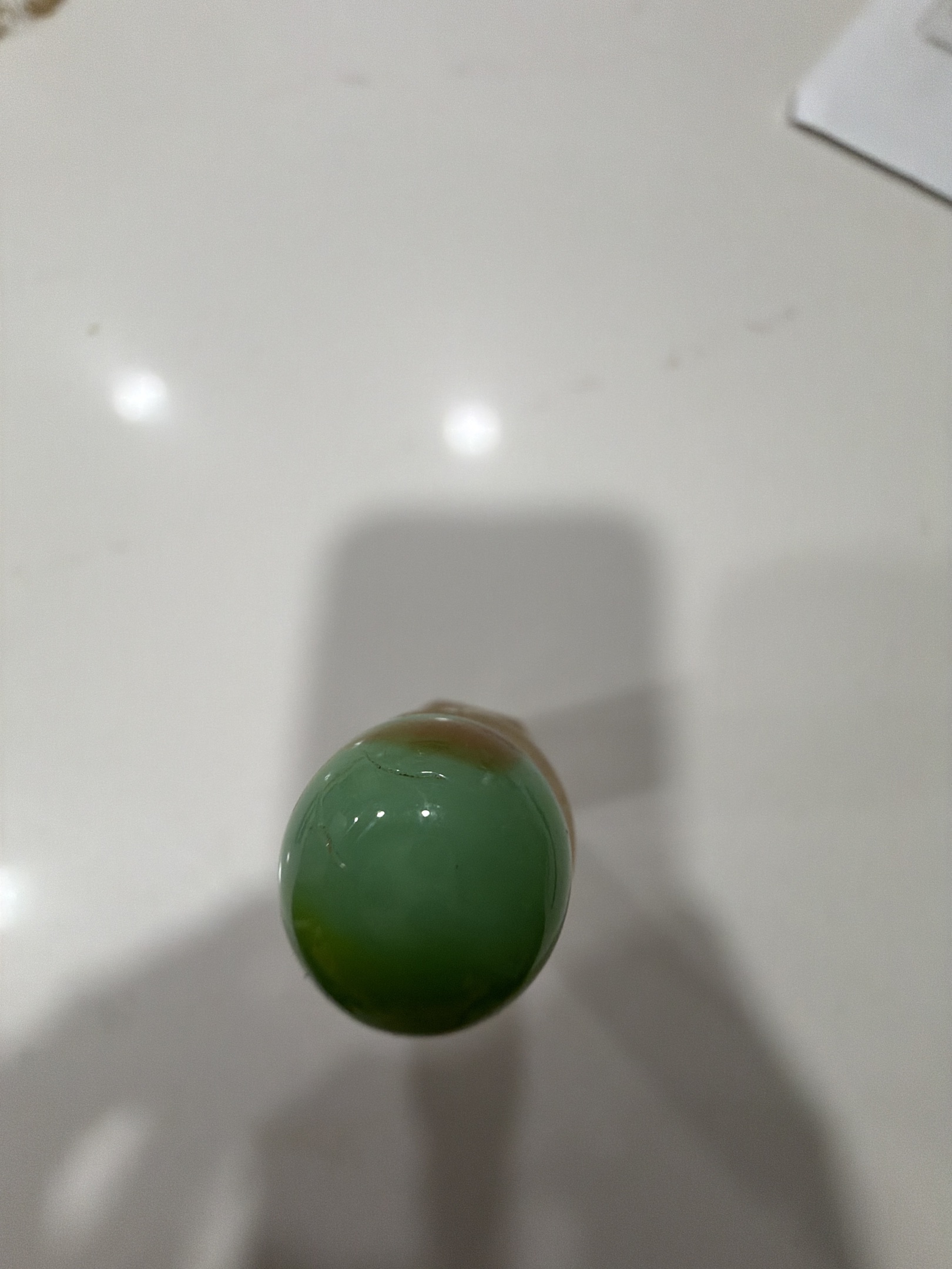 Moss Agate (Green/Brown Variant) by Akro Agate Company, identification view