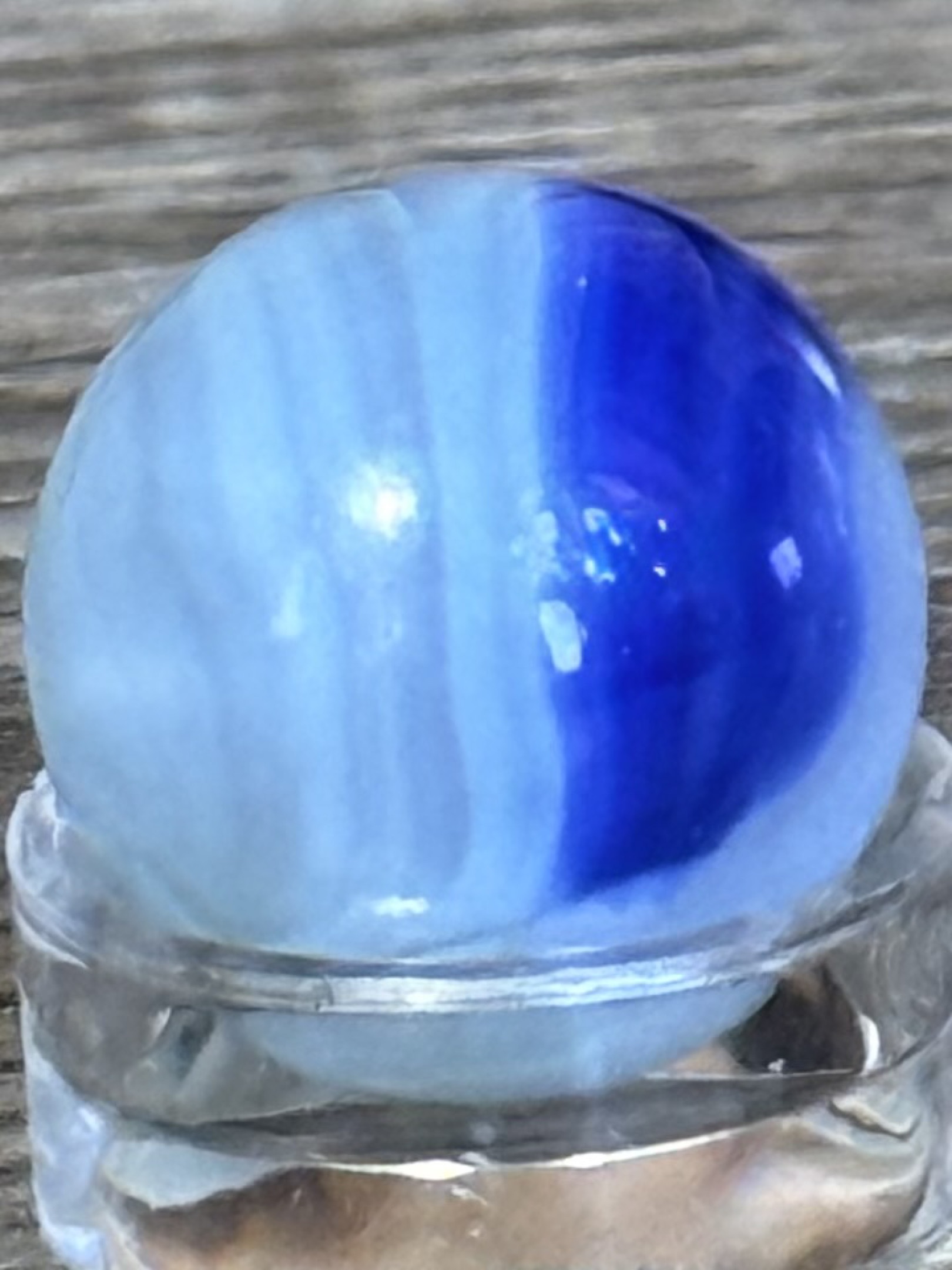 Blue on Blue Swirl by Alley Agate