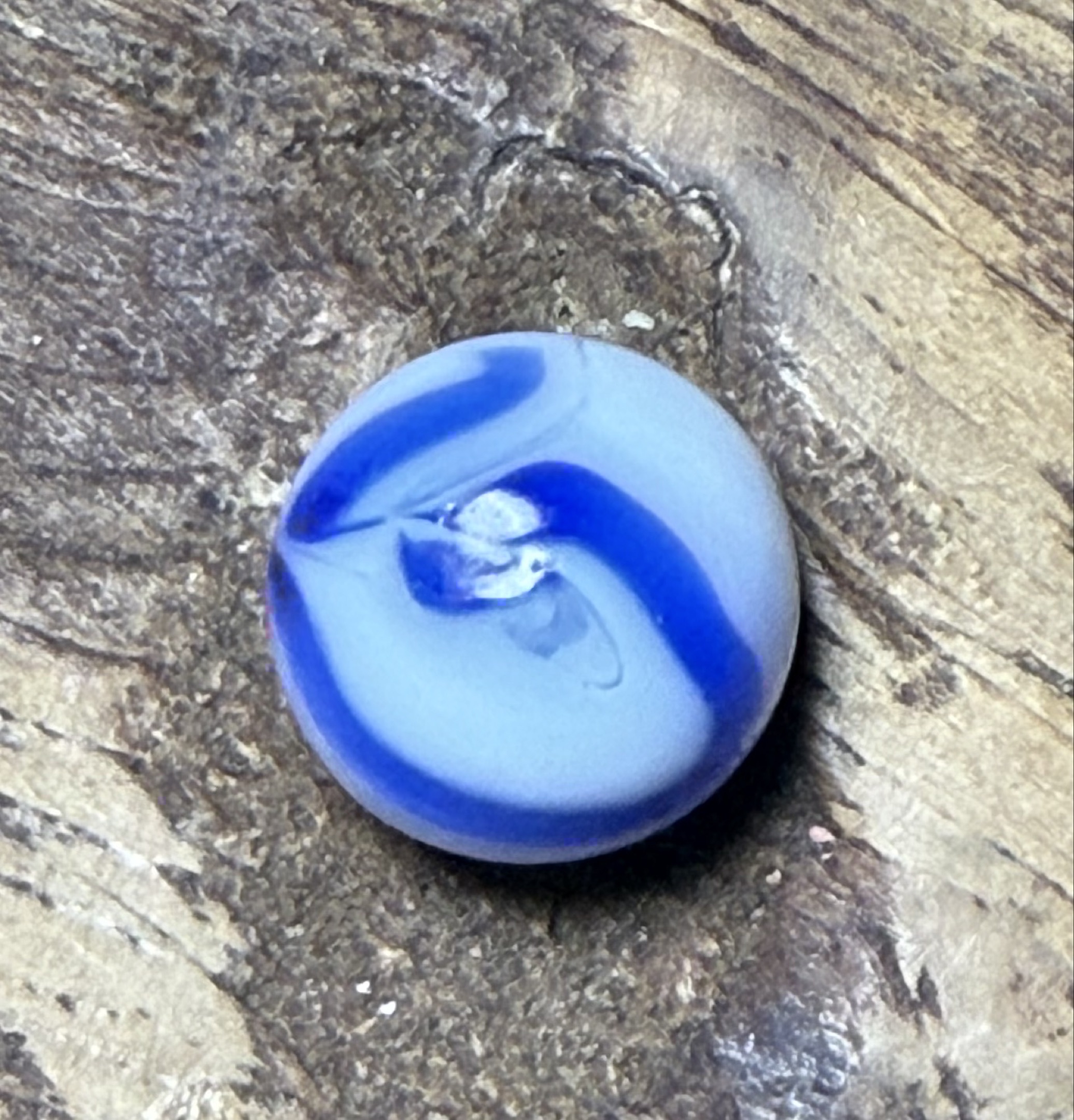 Blue Swirl by Akro Agate Company