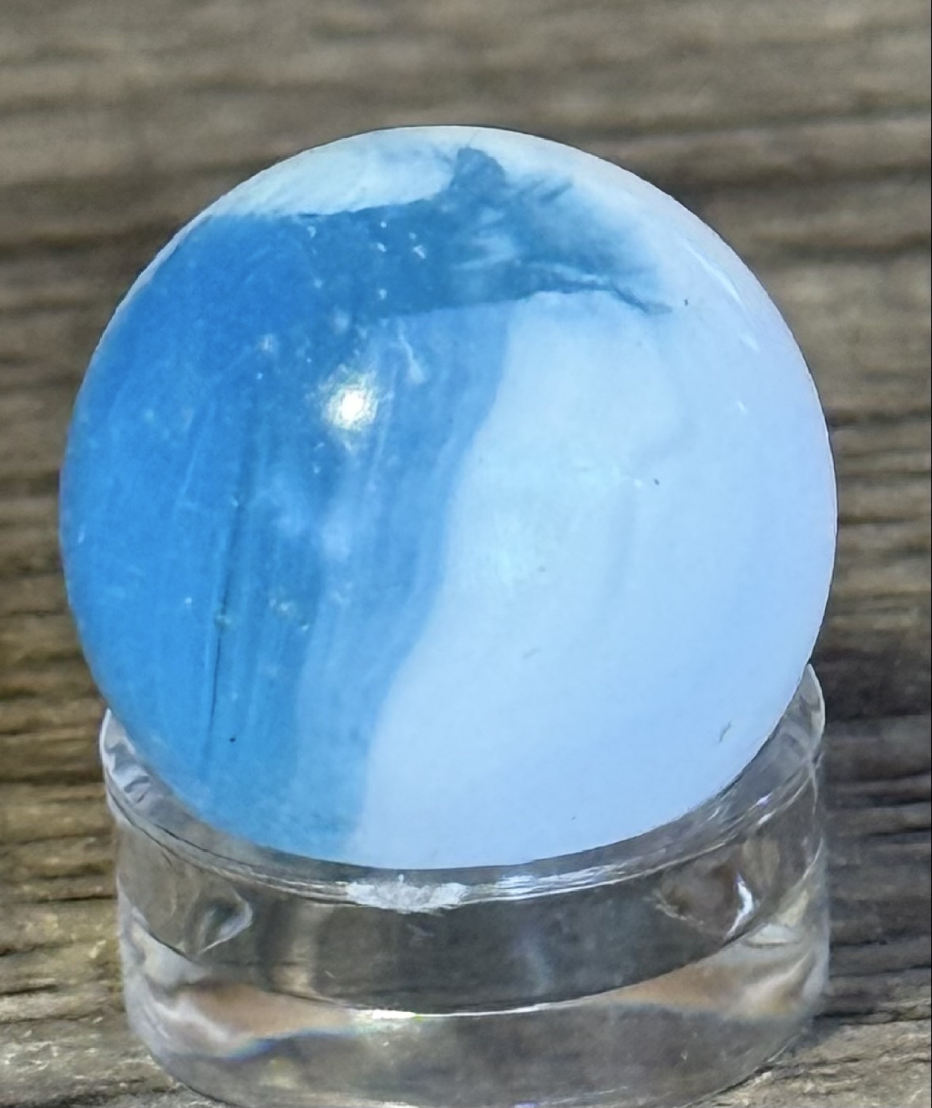 Whitie (Blue) by Vitro Agate Company