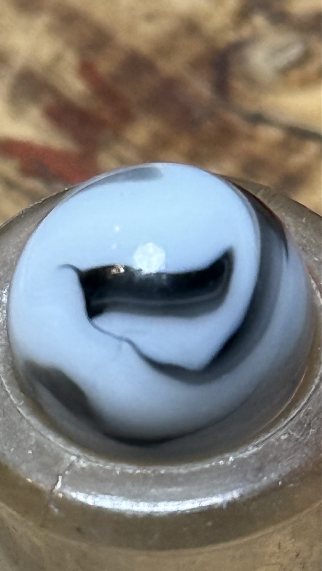 Black and White Swirl by Alley Agate