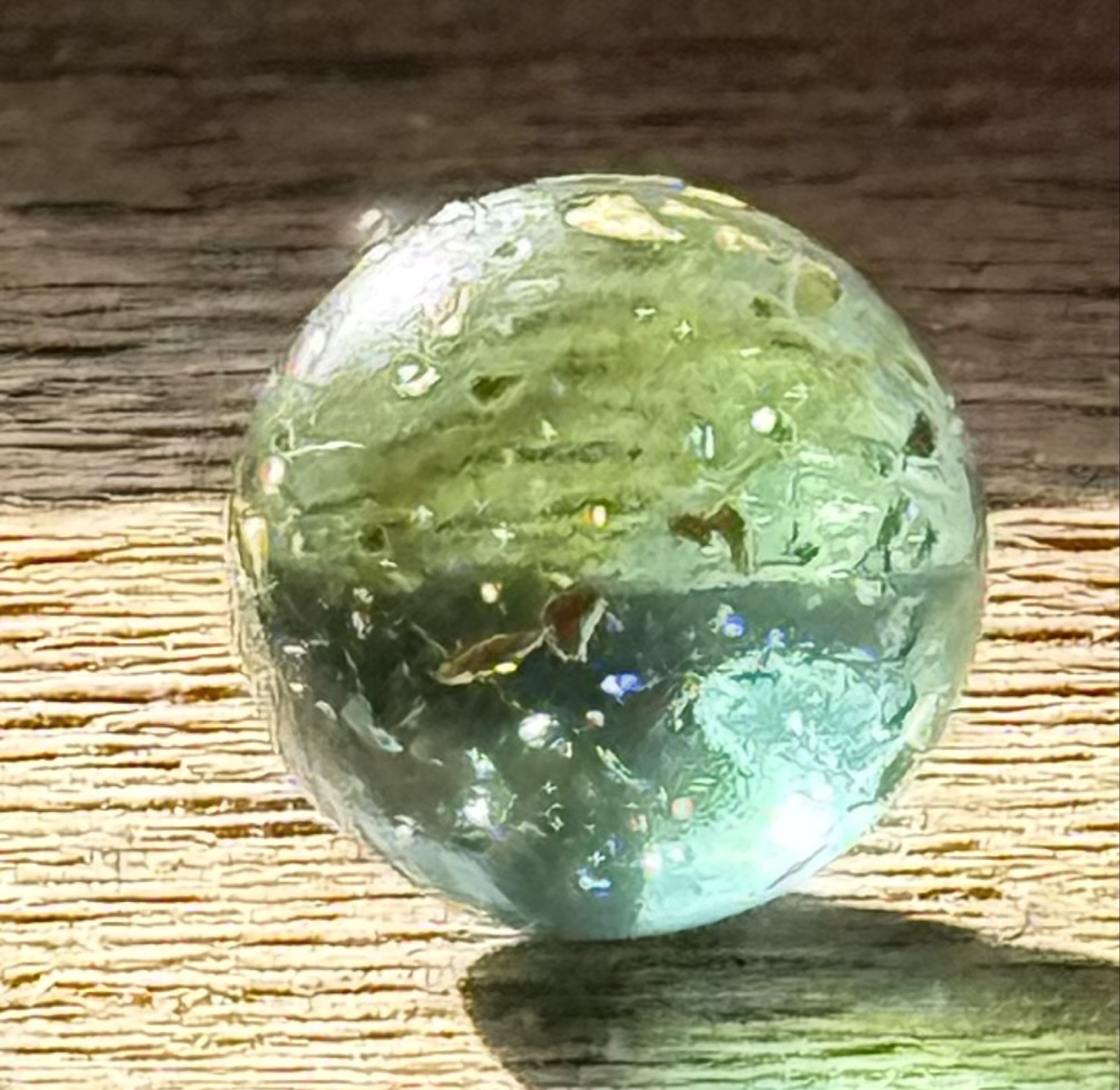 Green Mica by German Handmade (Lauscha Region)