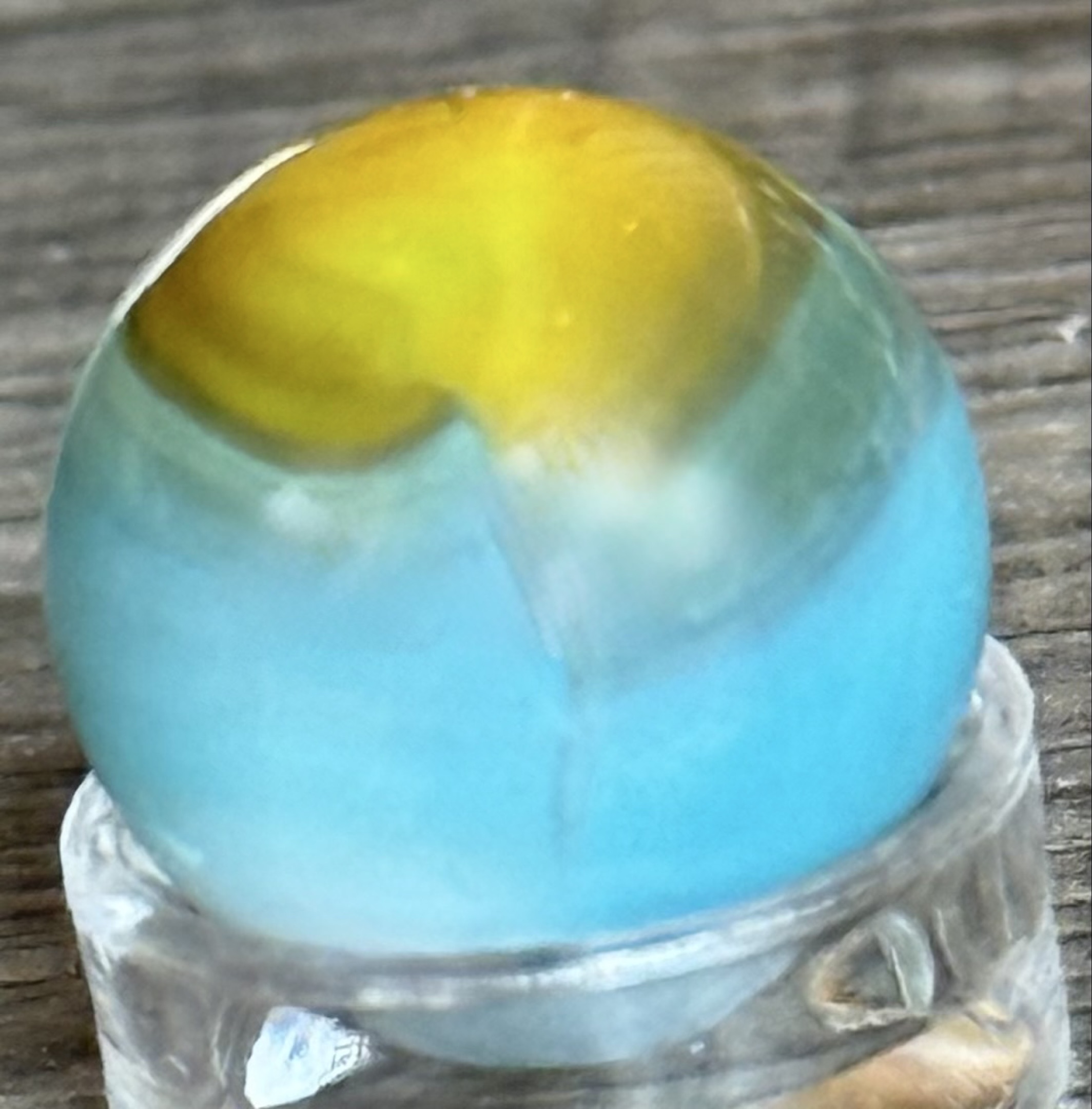 Yellow and Blue Patch by Vitro Agate Company