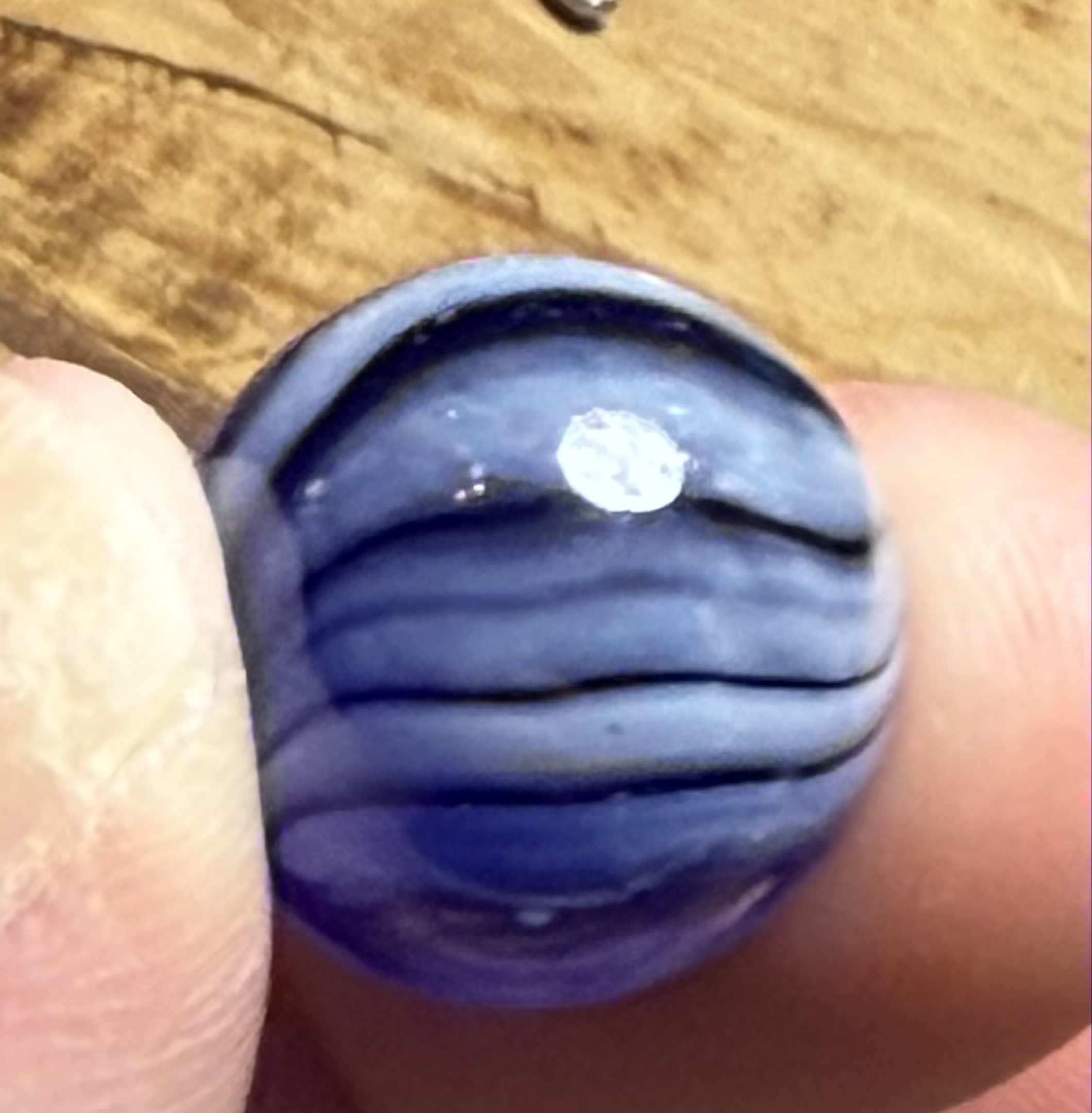 Blue Slag by Akro Agate Company