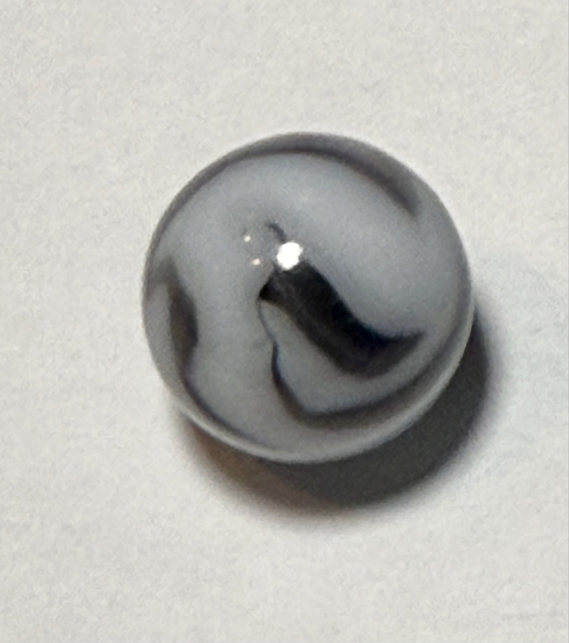 Black and White Swirl by Akro Agate Company