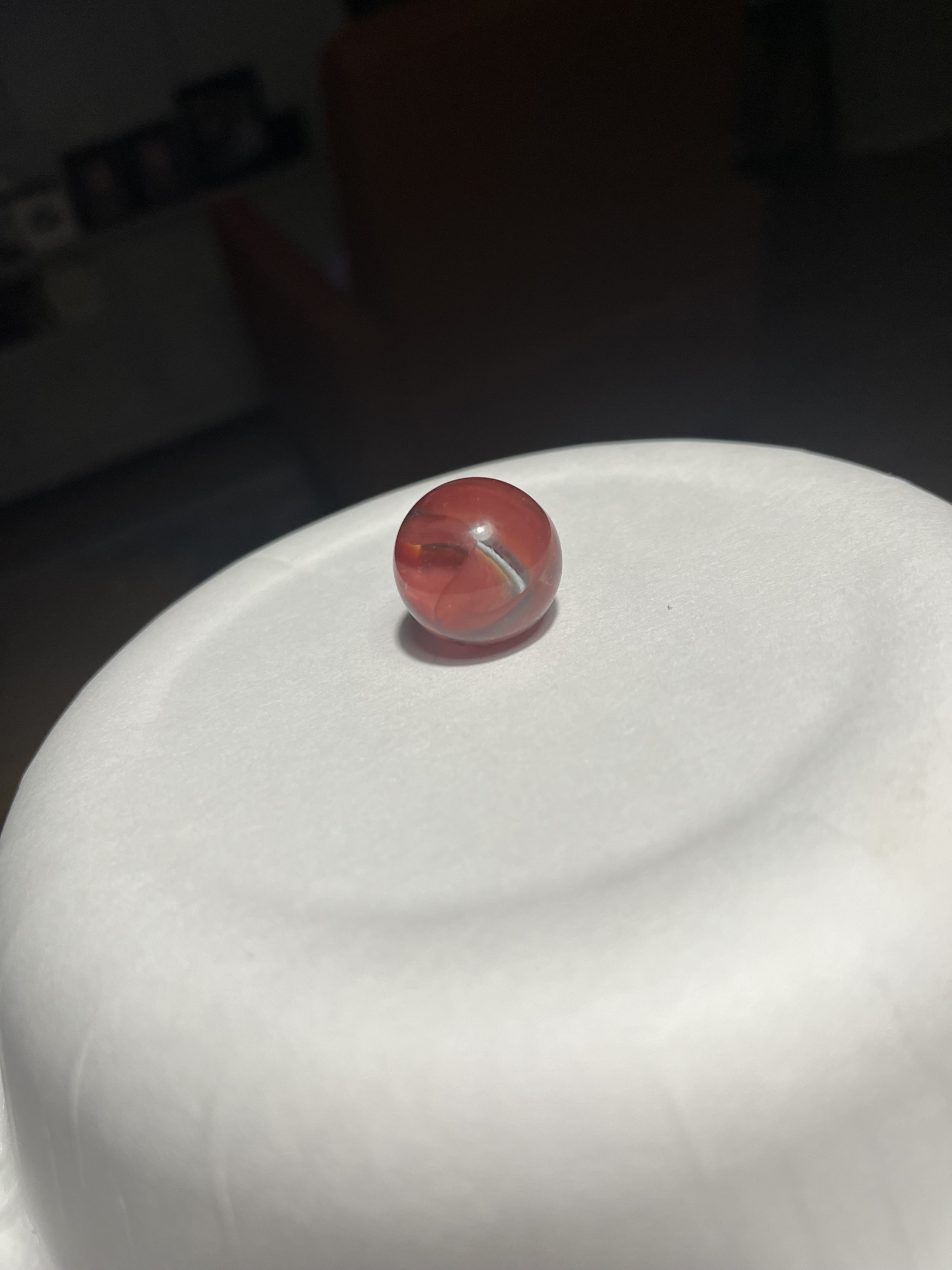 Multi-Vane Cat's Eye (Red Base) by Japanese Import (e.g., Yasuda or Toyo)