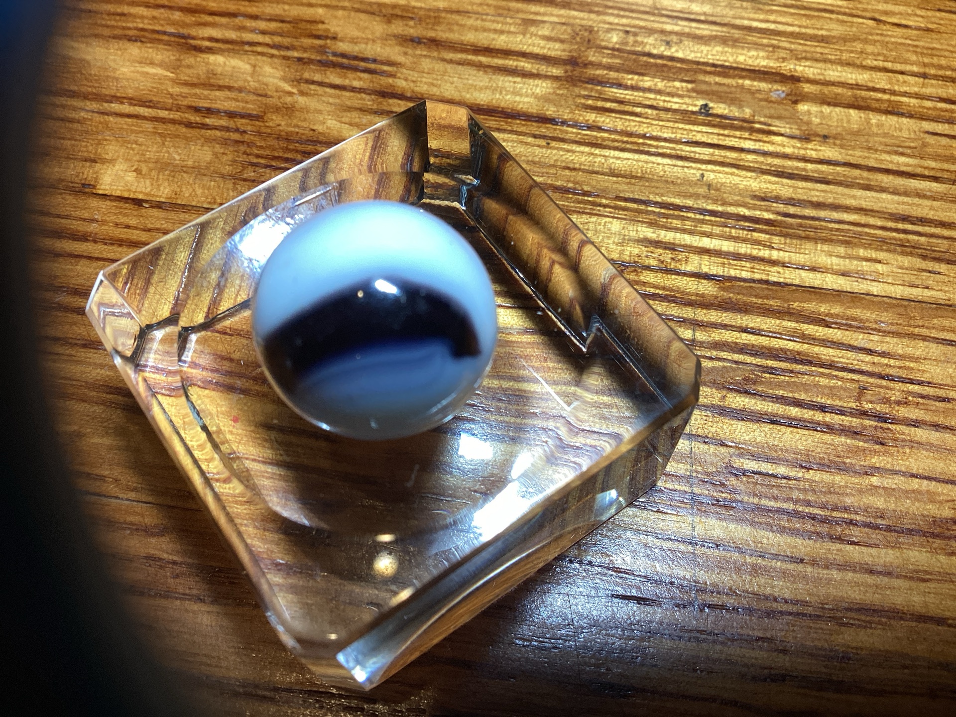 Purple and White Patch by Akro Agate Company