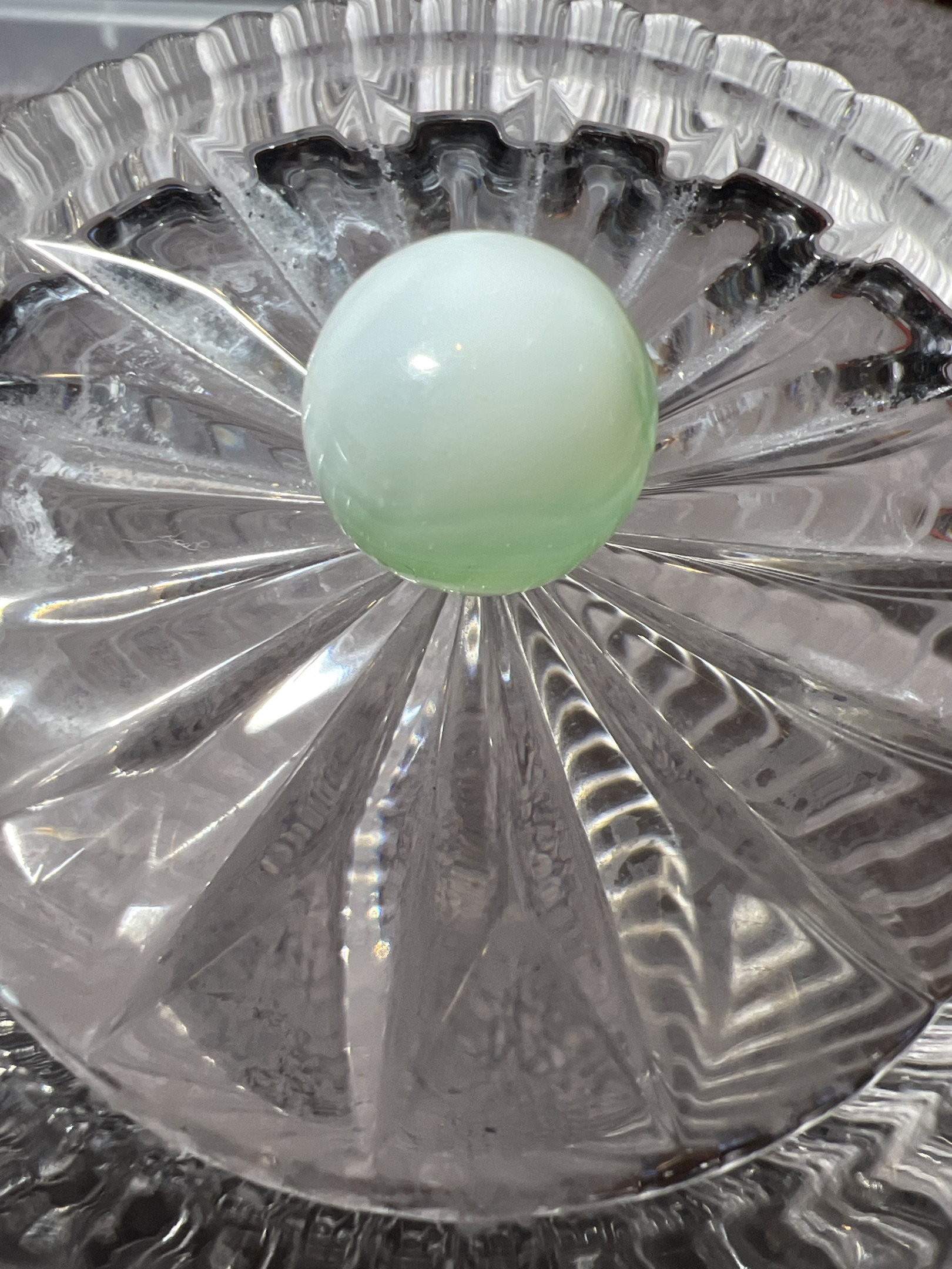 Green Slag by Akro Agate Company